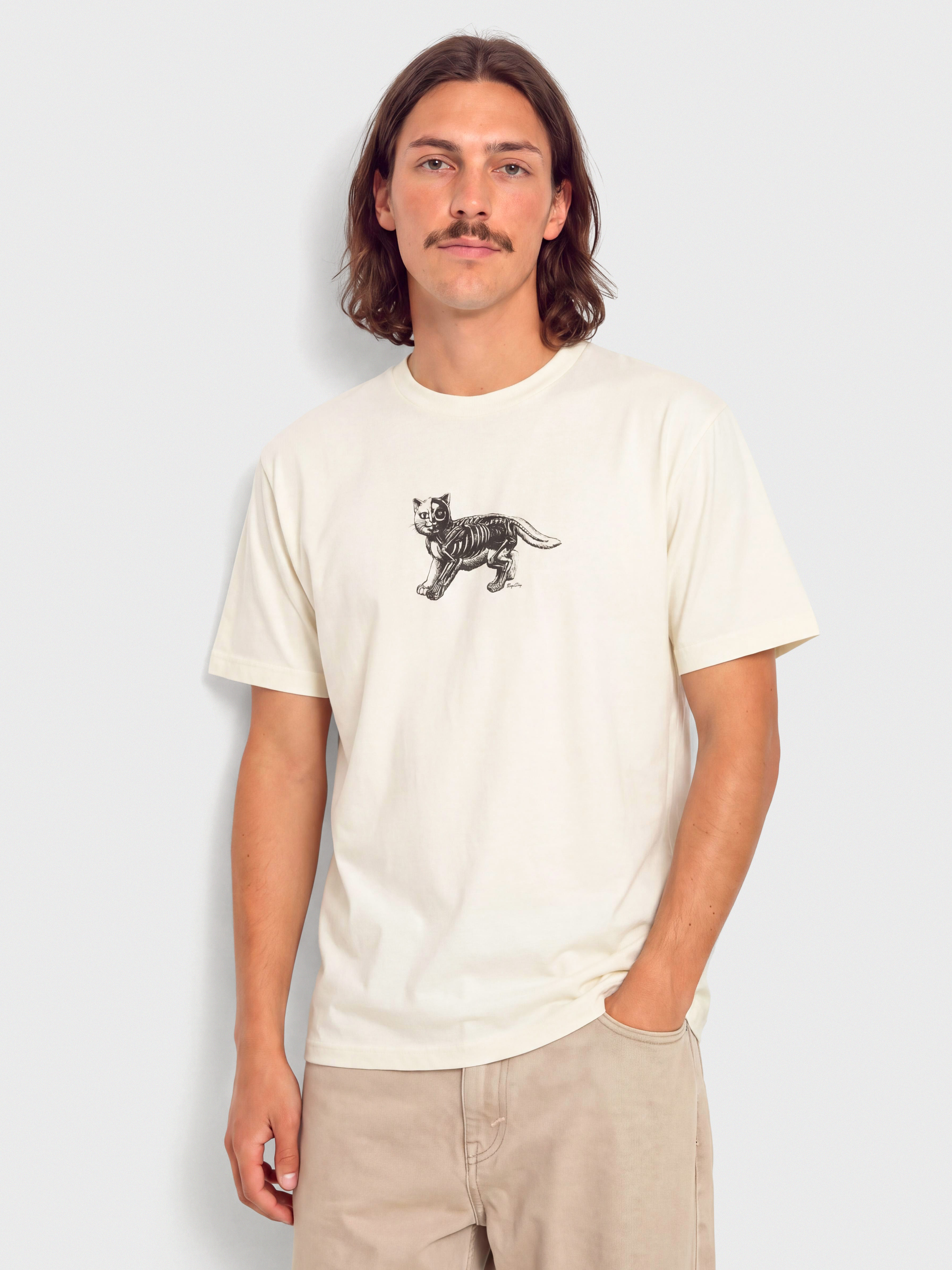 Тениска RipNDip Inside Out (bone)