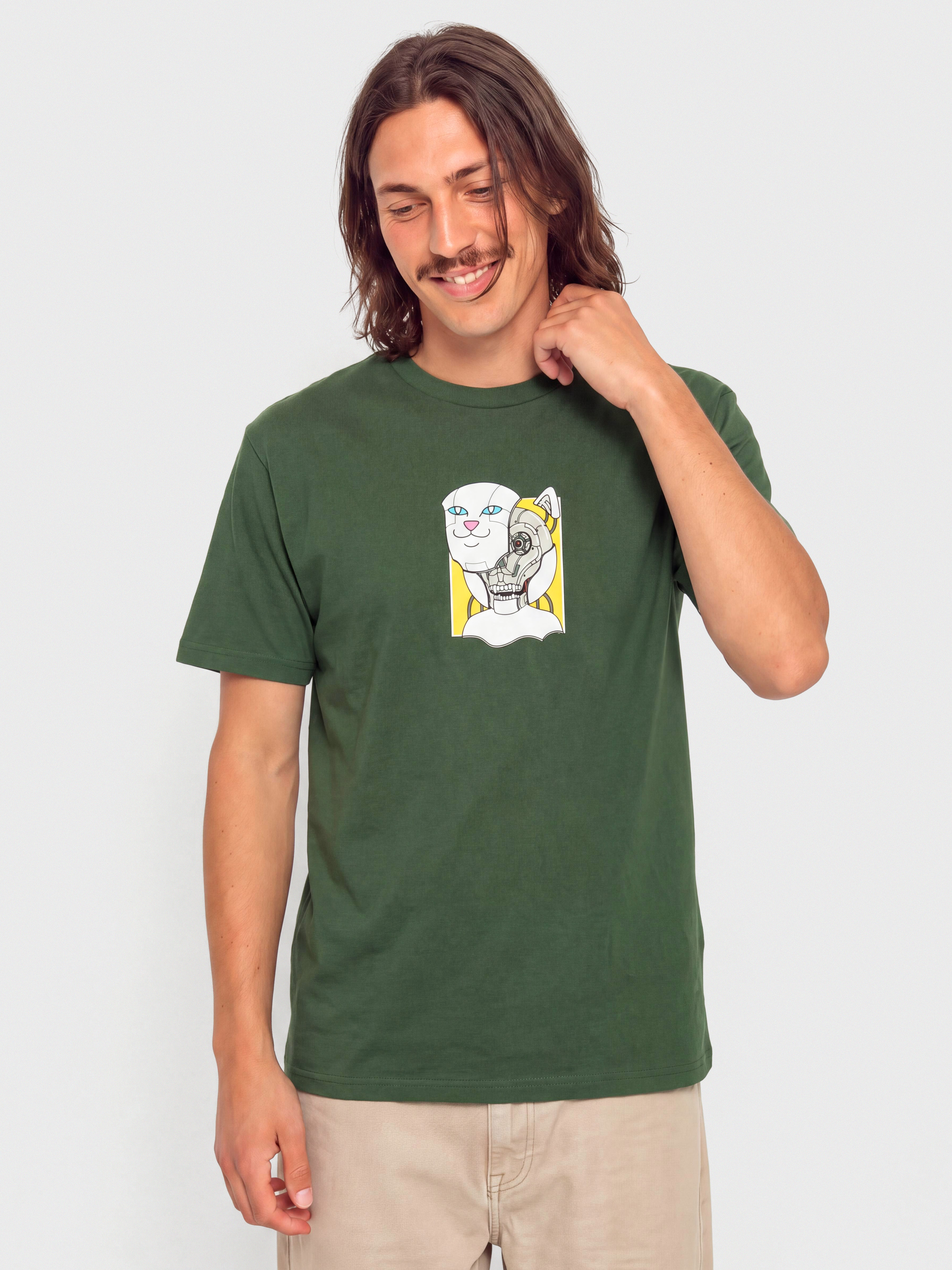Тениска RipNDip Plugged In (dark forest)