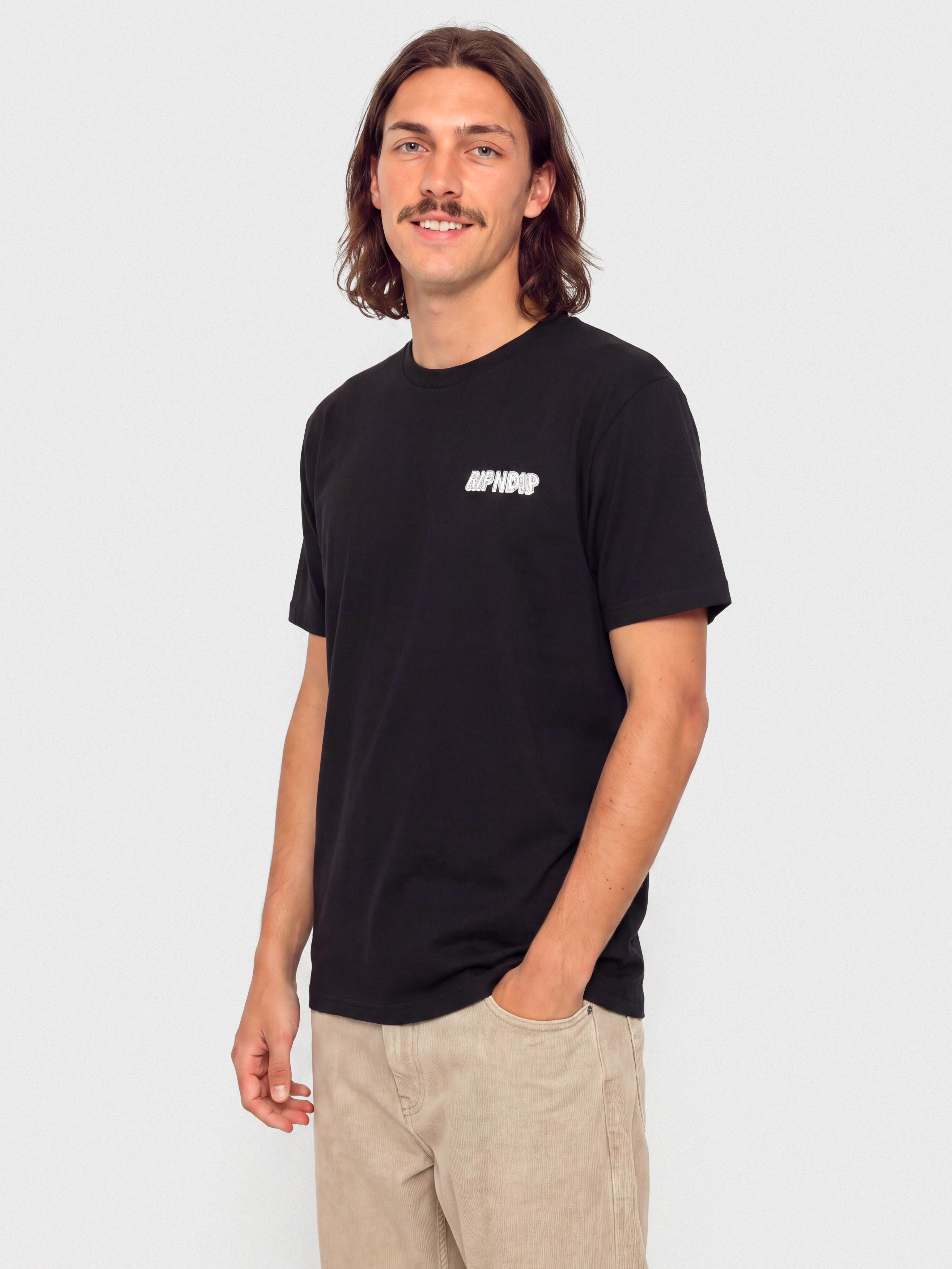 Тениска RipNDip Colossus (black wash)