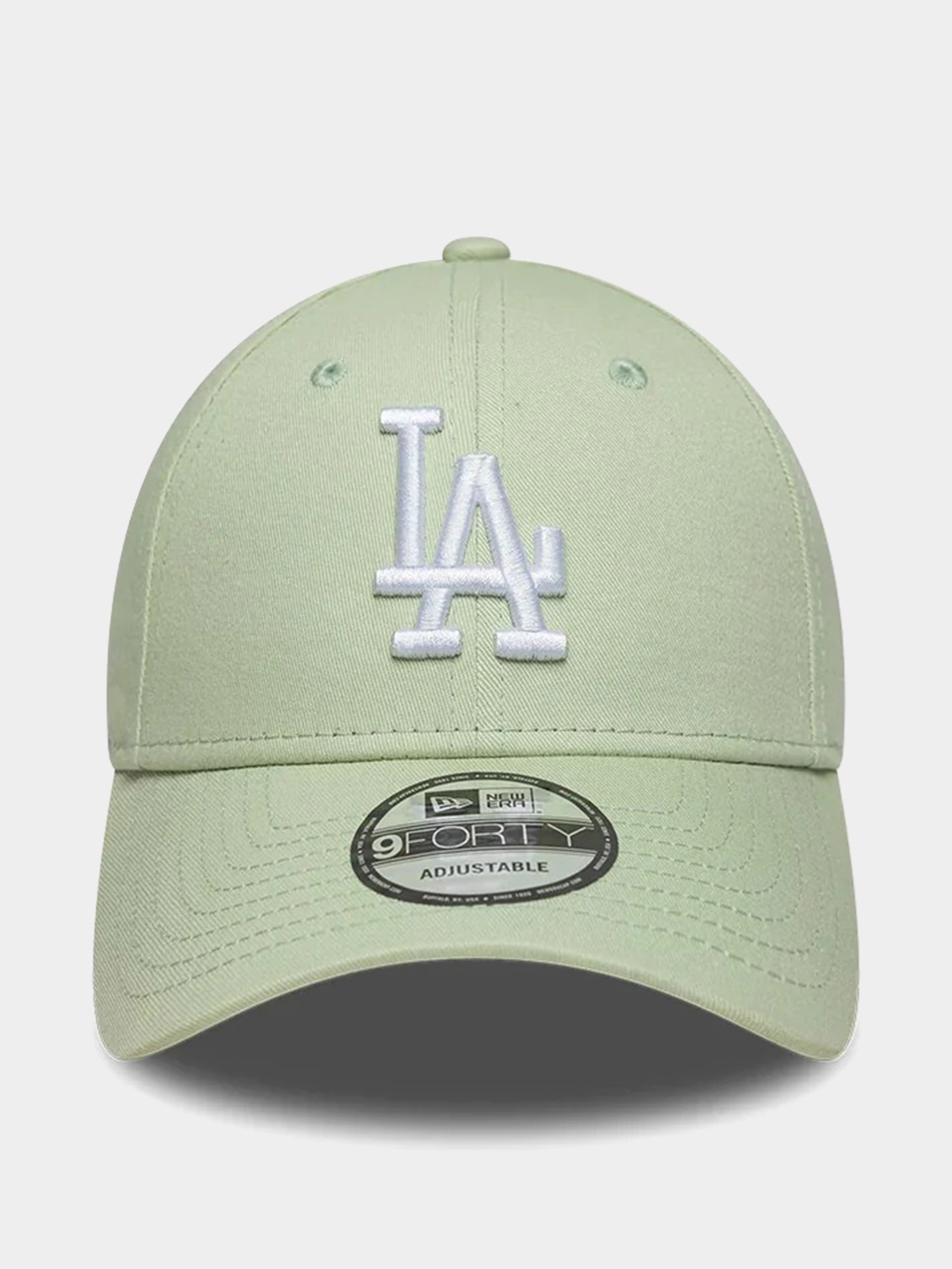 Шапка с козирка New Era League Essential 9Forty Los Angeles Dodgers (sage green)