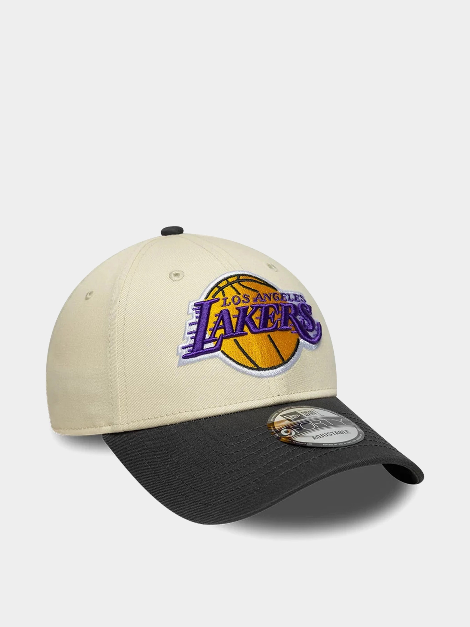 Шапка с козирка New Era Nba Colourblock 9Forty Los Angeles Lakers (light cream/grey)