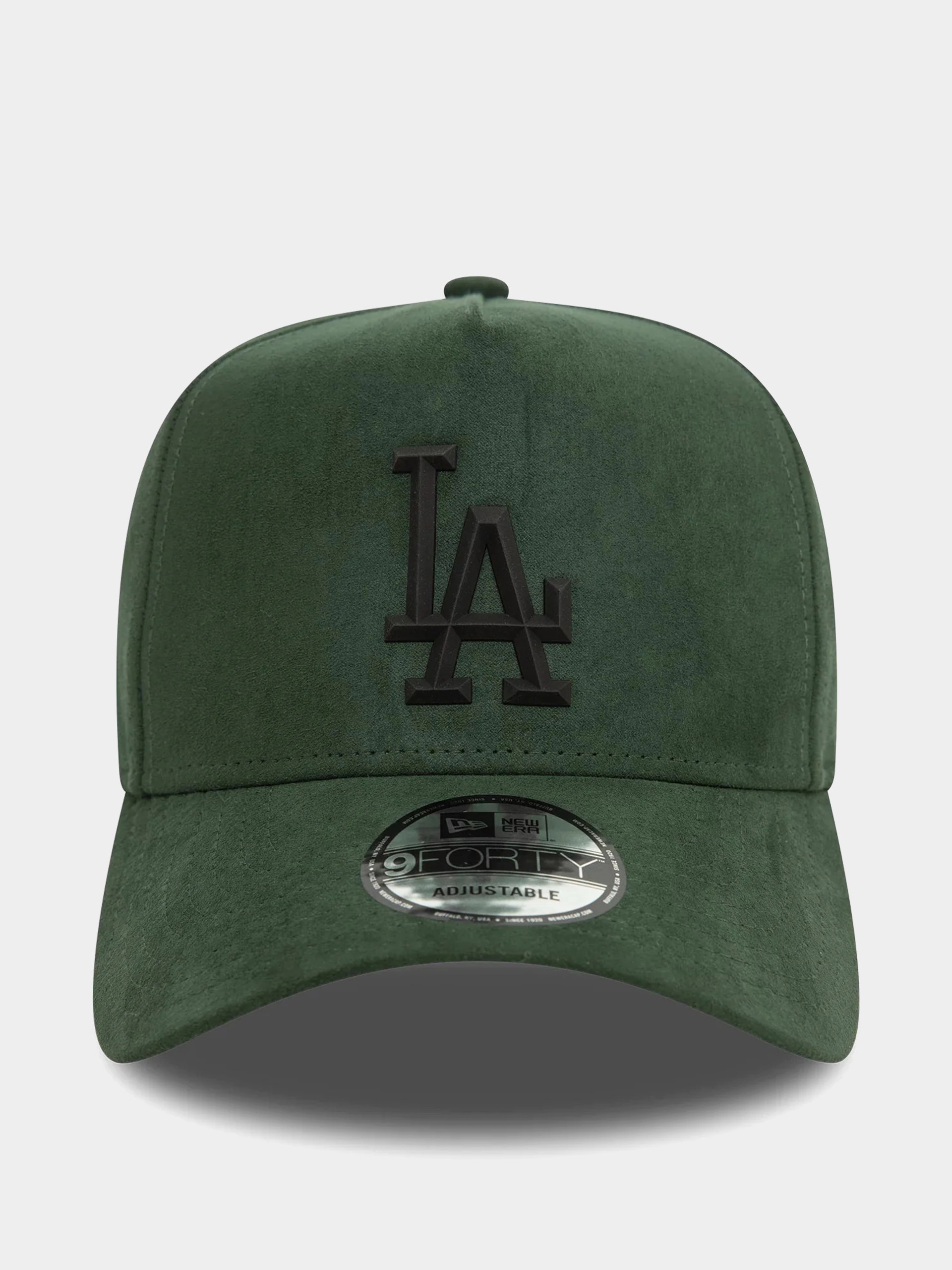 Шапка с козирка New Era Faux Suede E Frame La Dodgers (green)