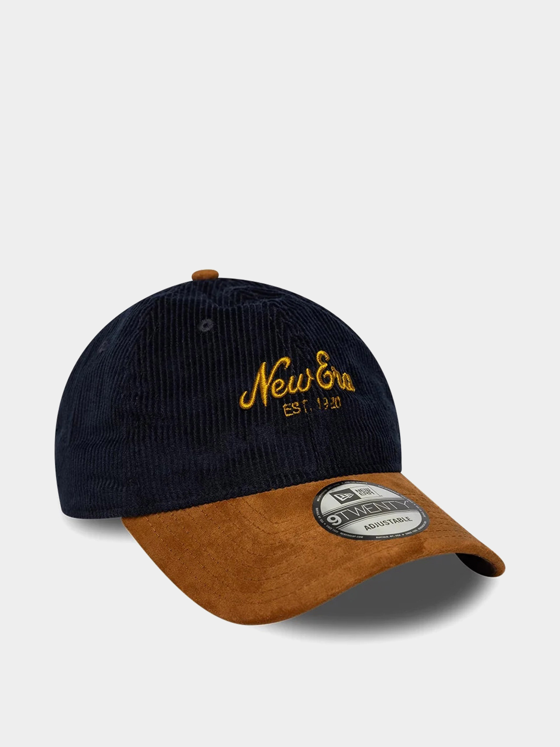 Шапка с козирка New Era Cord Mix 9Twenty (navy/brown)