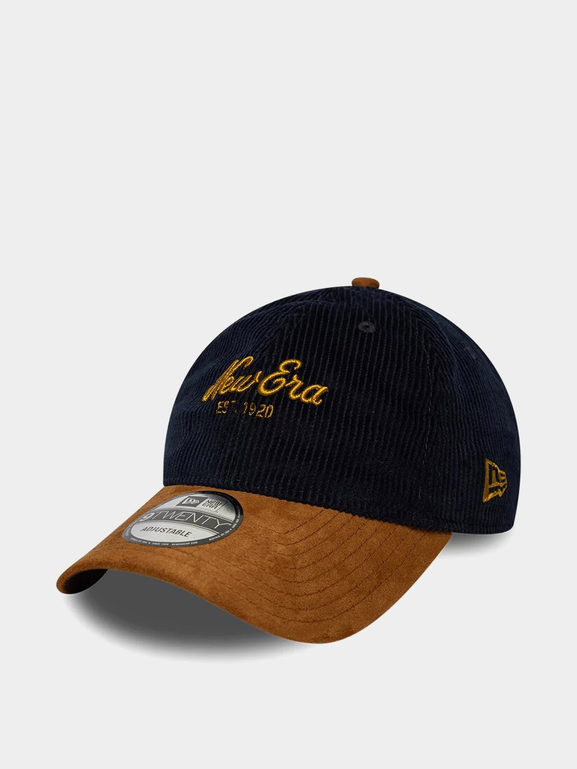 Шапка с козирка New Era Cord Mix 9Twenty (navy/brown)