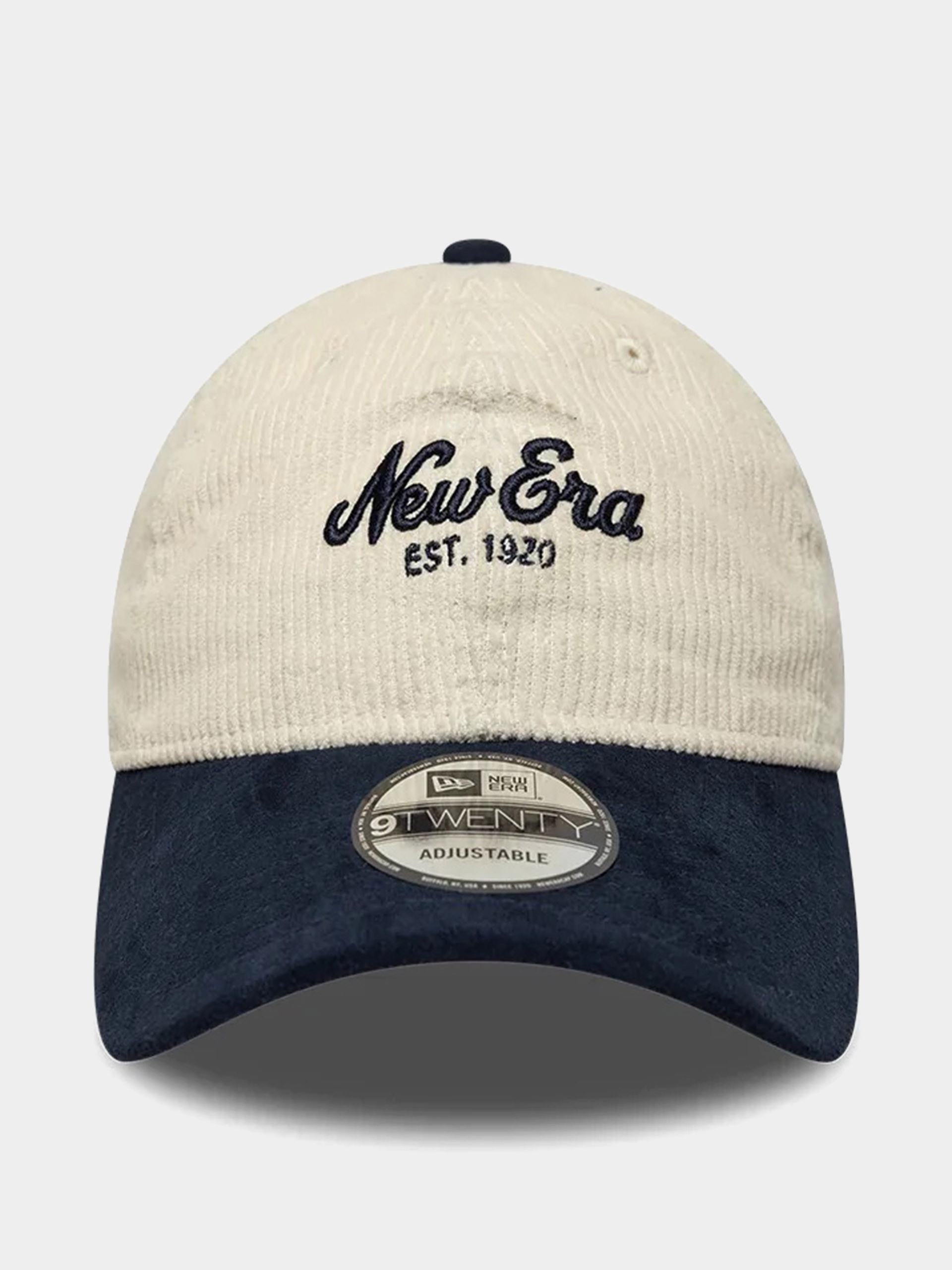 Шапка с козирка New Era Cord Mix 9Twenty (cream/navy)