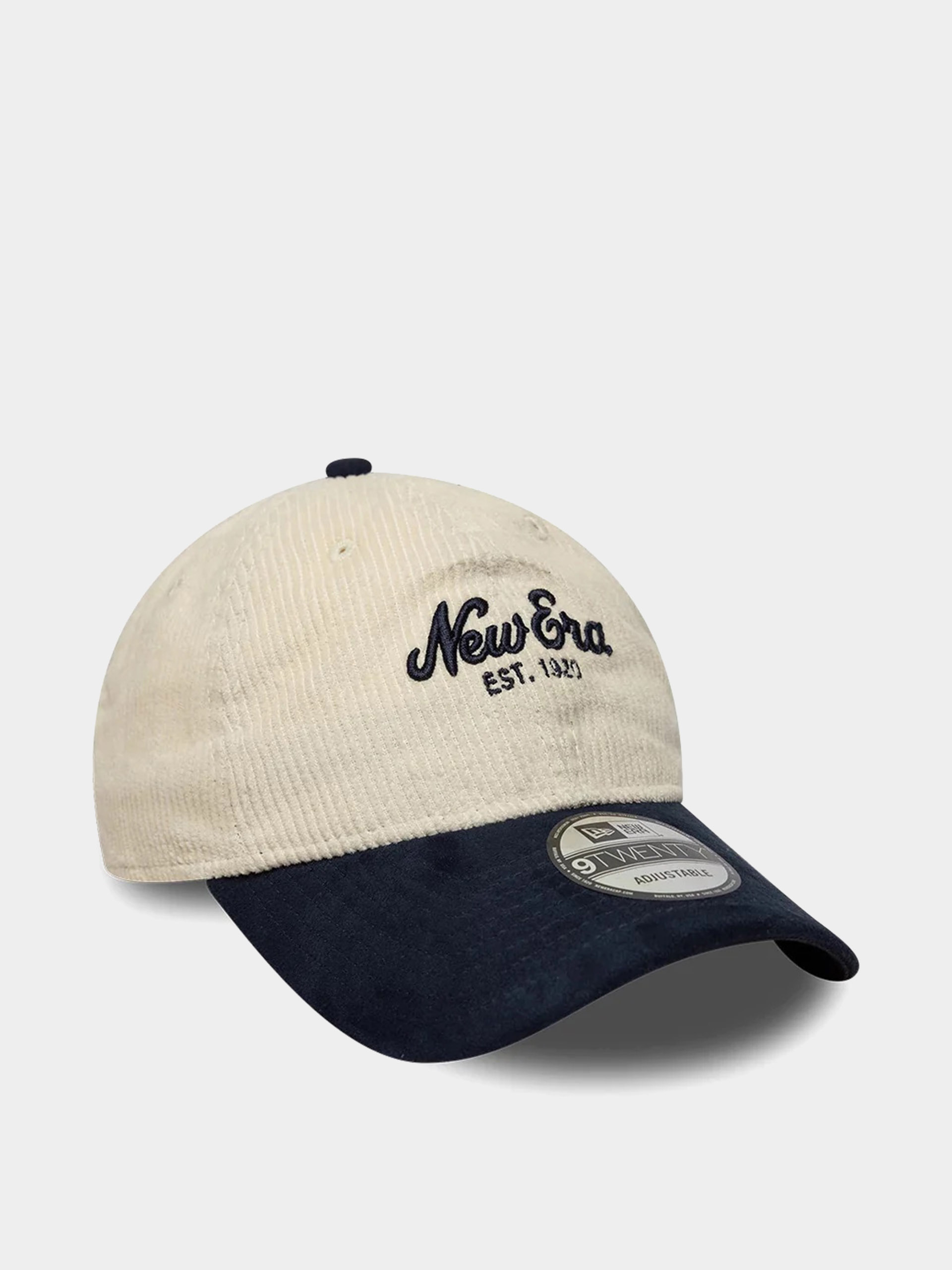 Шапка с козирка New Era Cord Mix 9Twenty (cream/navy)