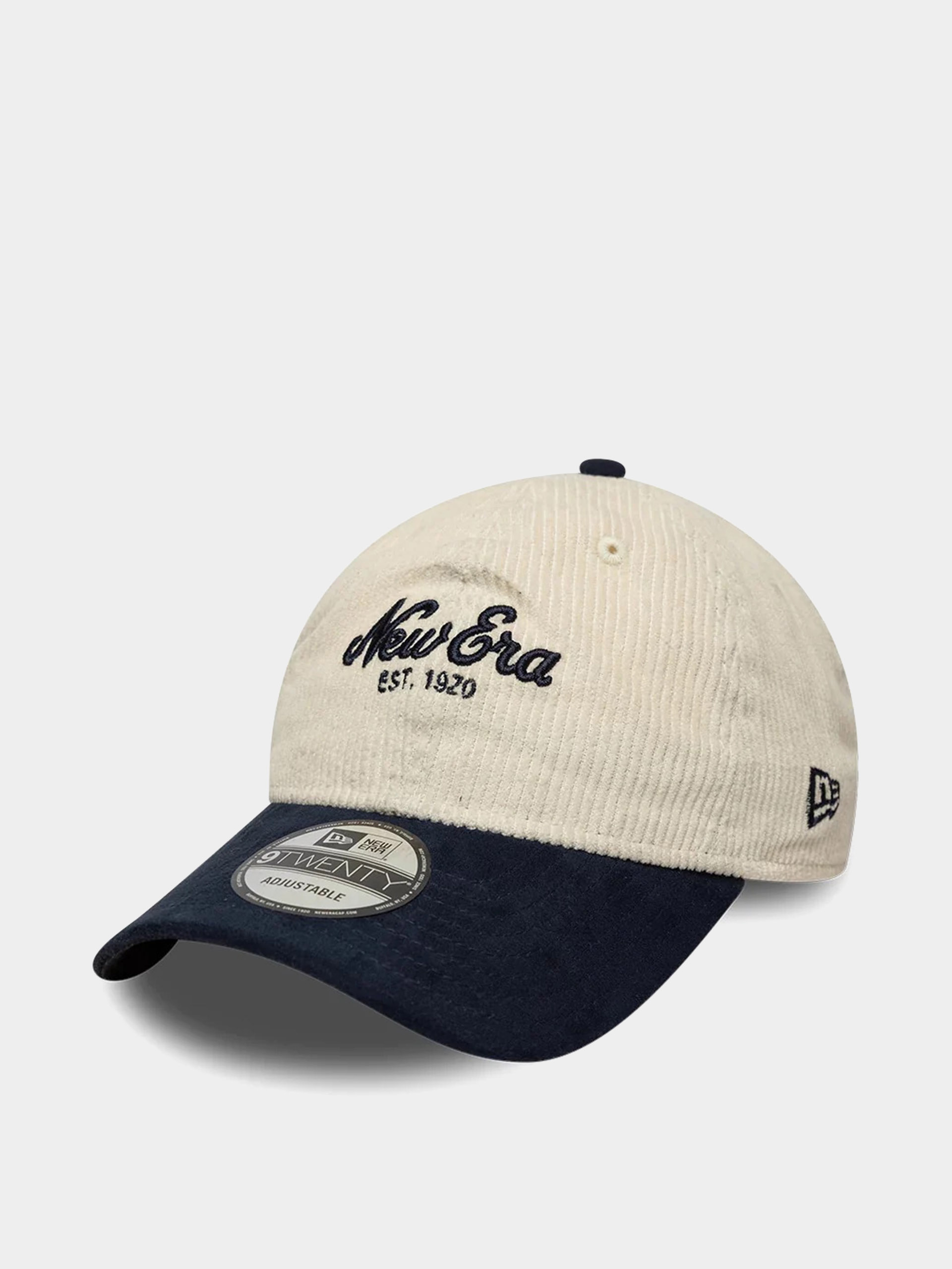 Шапка с козирка New Era Cord Mix 9Twenty (cream/navy)