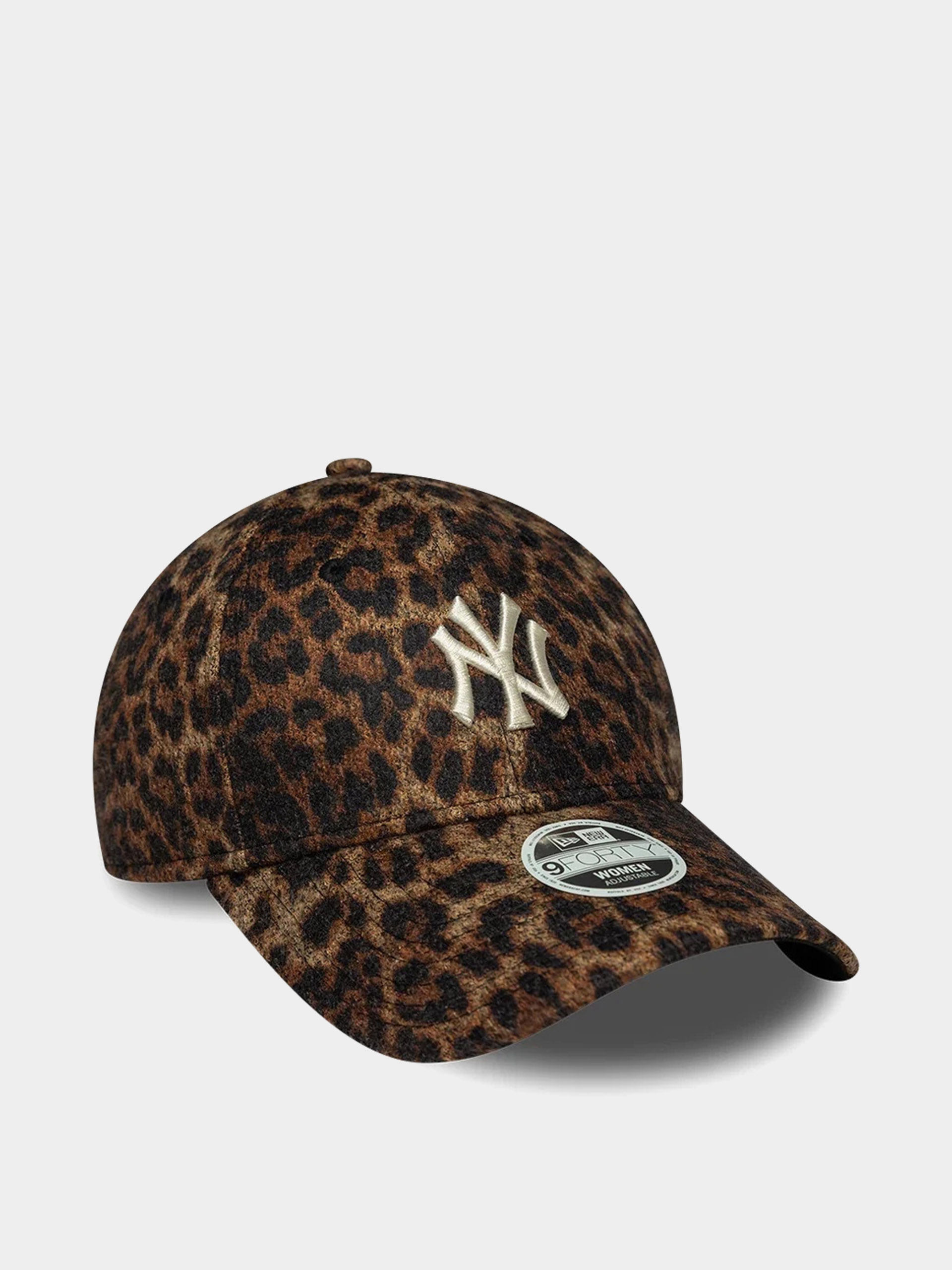Шапка с козирка New Era Cosy Leopard 9Forty New York Yankees Wmn (dark leo)
