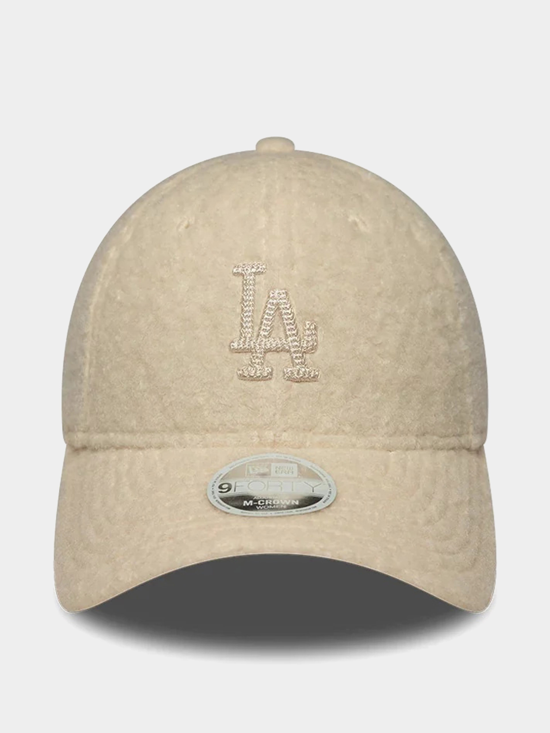Шапка с козирка New Era Winter Borg 9Forty Mc Los Angeles Dodgers Wmn (light cream)