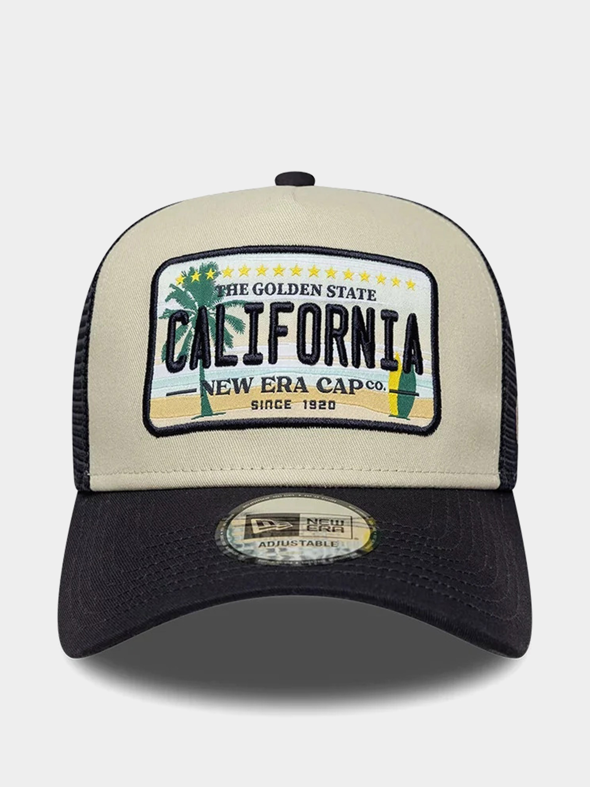 Шапка с козирка New Era Licence Plate Trucker (navy/stone)