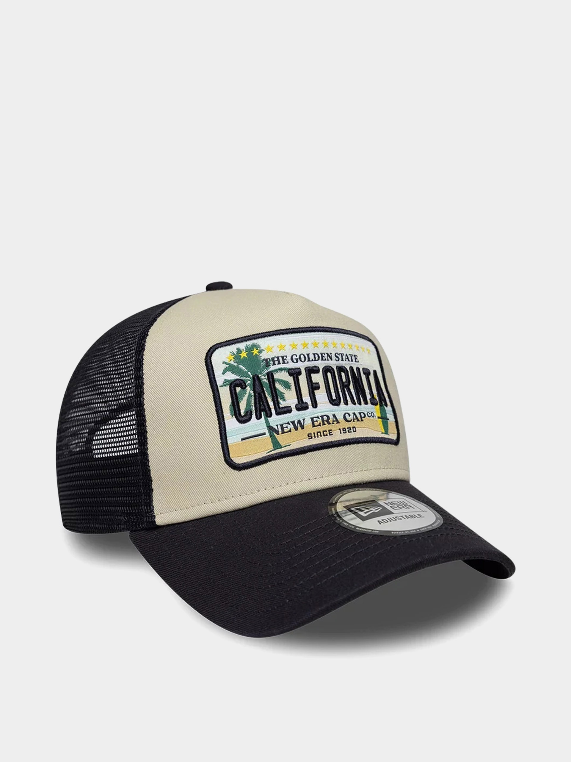 Шапка с козирка New Era Licence Plate Trucker (navy/stone)