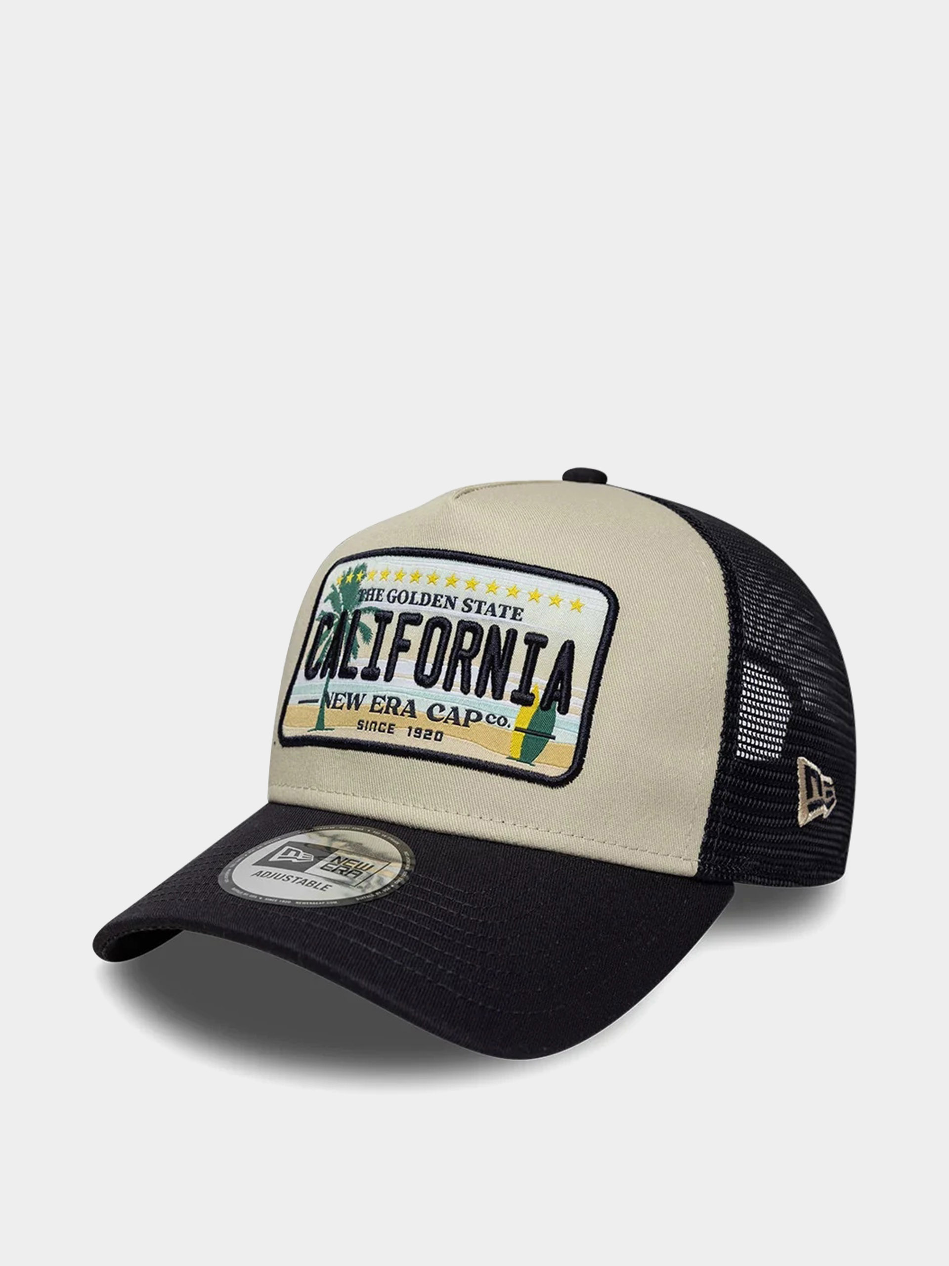 Шапка с козирка New Era Licence Plate Trucker (navy/stone)