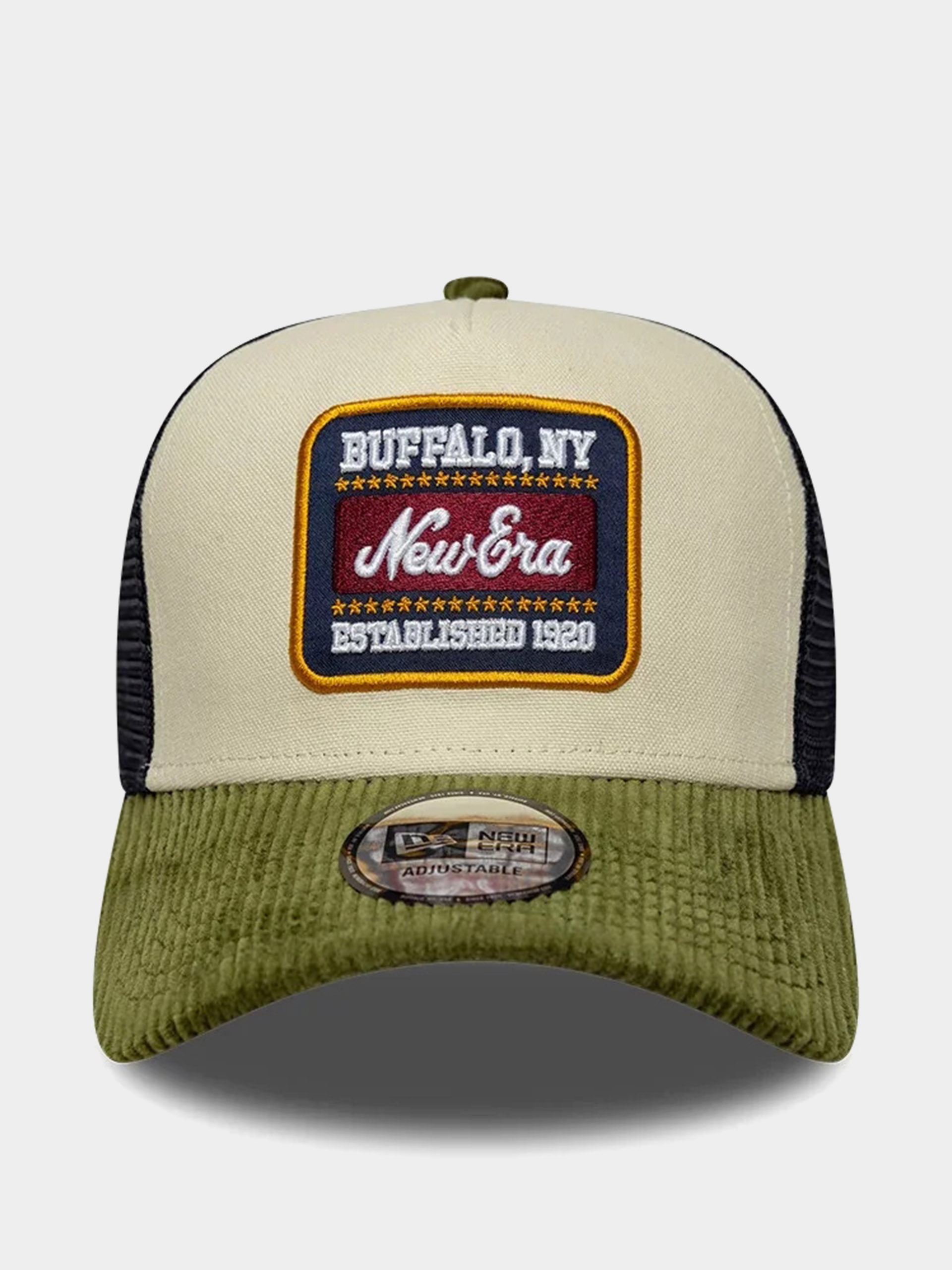 Шапка с козирка New Era Patch Cord Ef Trucker (green/cream)