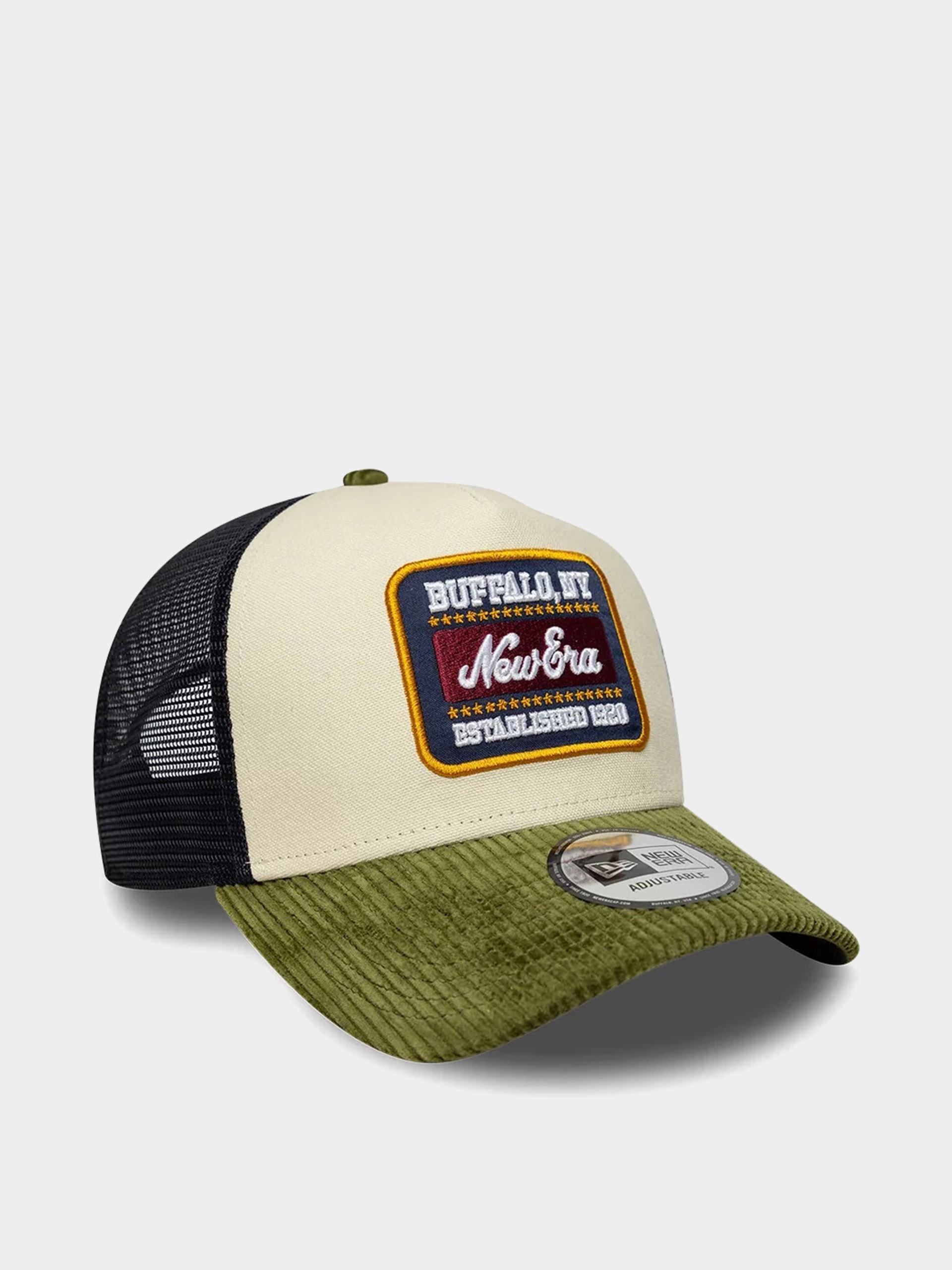 Шапка с козирка New Era Patch Cord Ef Trucker (green/cream)