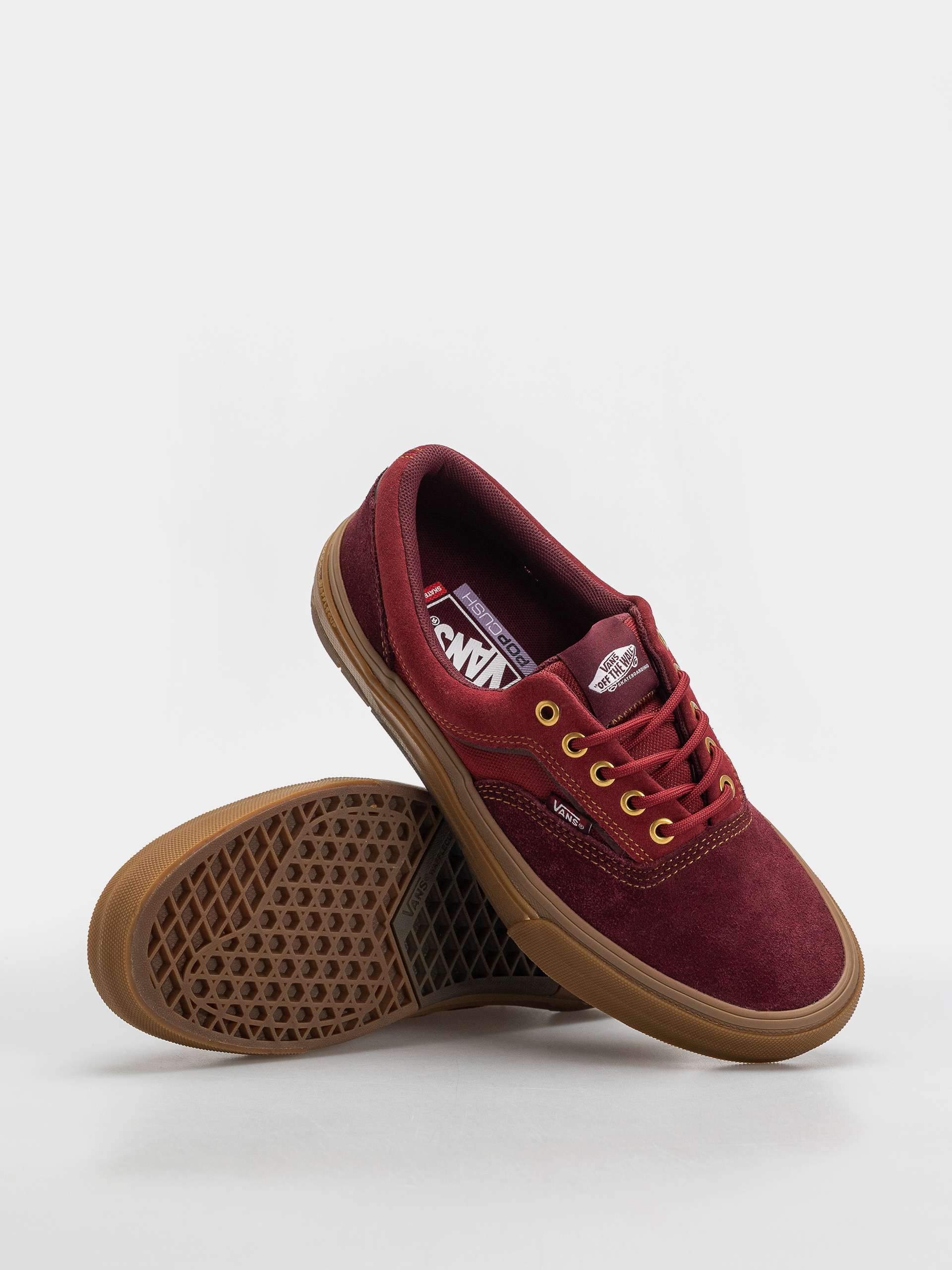 Обувки Vans Skate Era Wafflecup (dark red/gum)