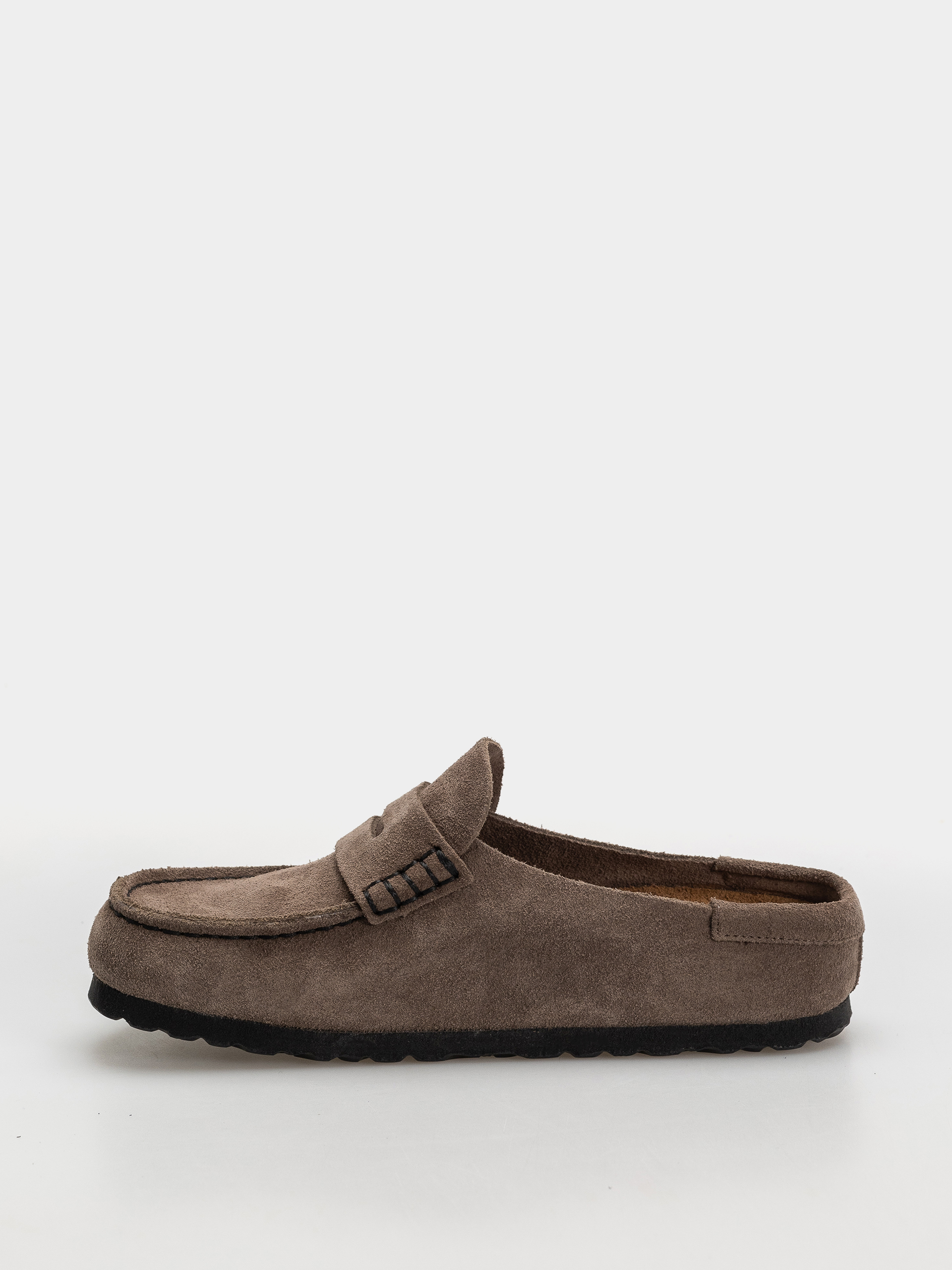 Чехли Birkenstock Naples Wrapped Suede Leather Narrow (concrete gray)
