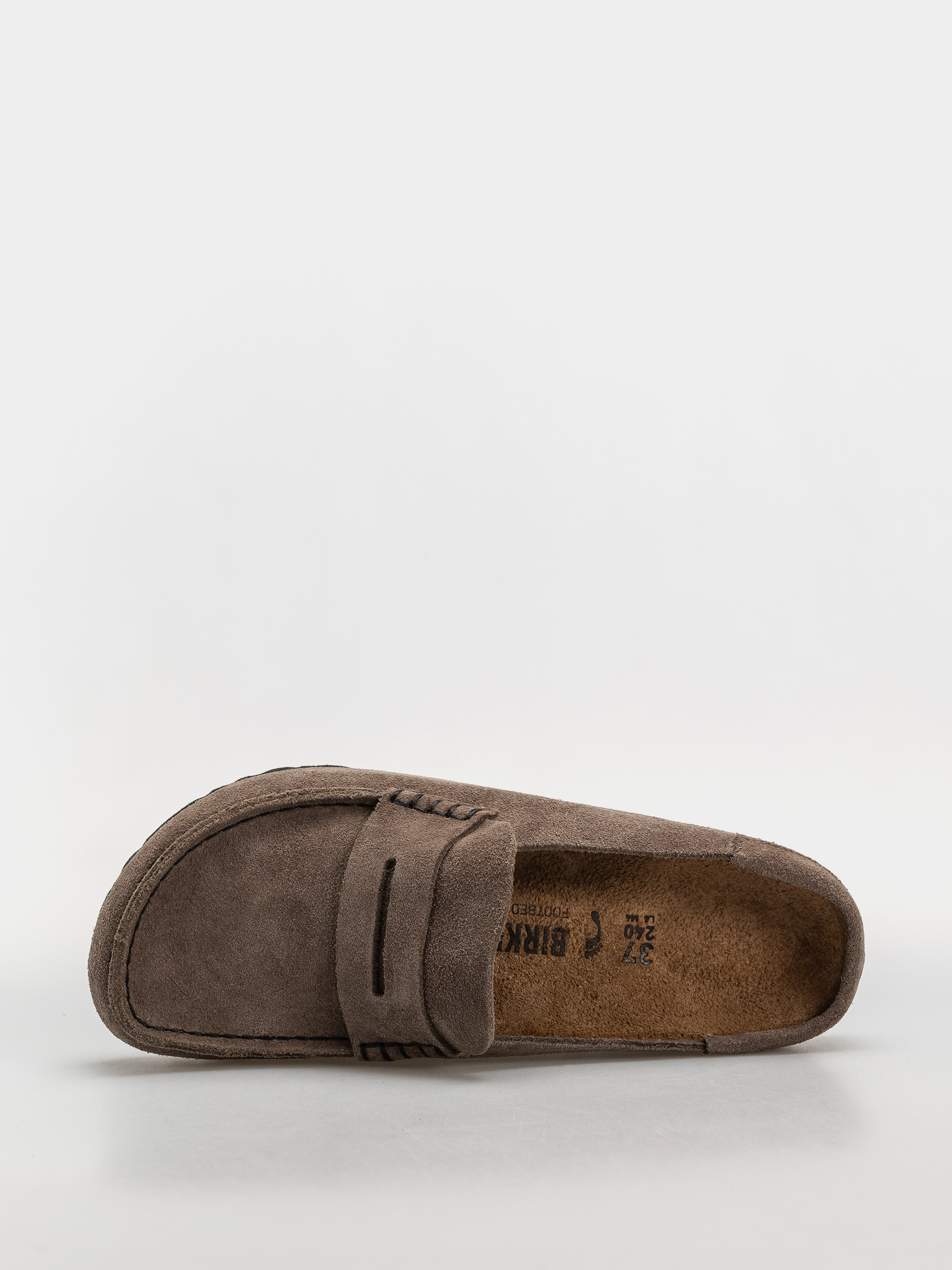 Чехли Birkenstock Naples Wrapped Suede Leather Narrow (concrete gray)