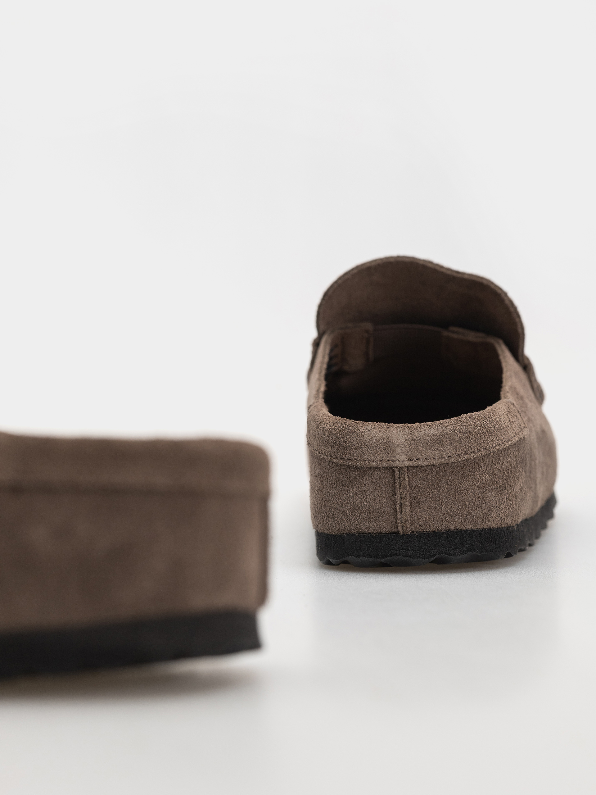 Чехли Birkenstock Naples Wrapped Suede Leather Narrow (concrete gray)