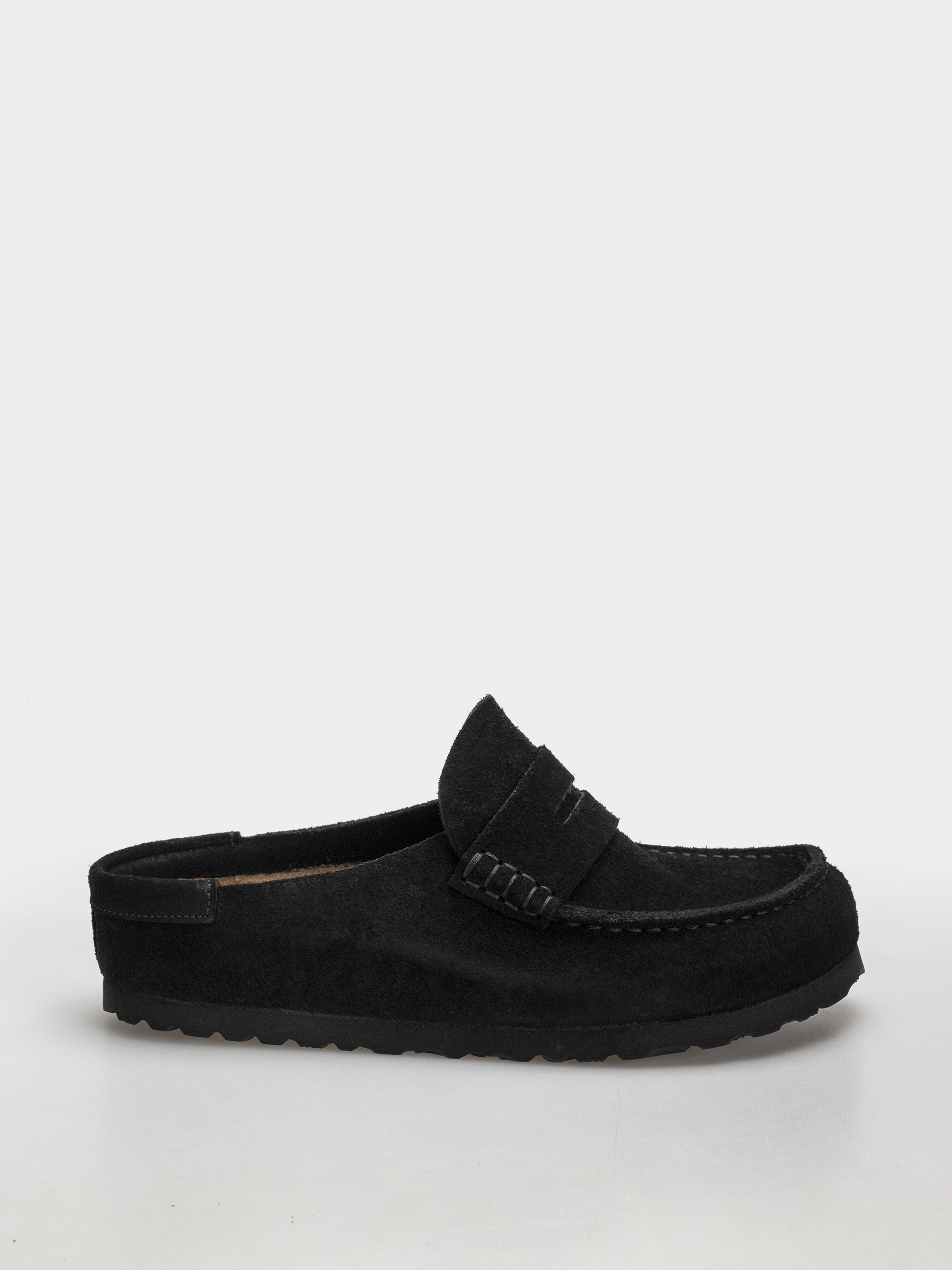 Чехли Birkenstock Naples Wrapped Suede Leather Narrow (black)