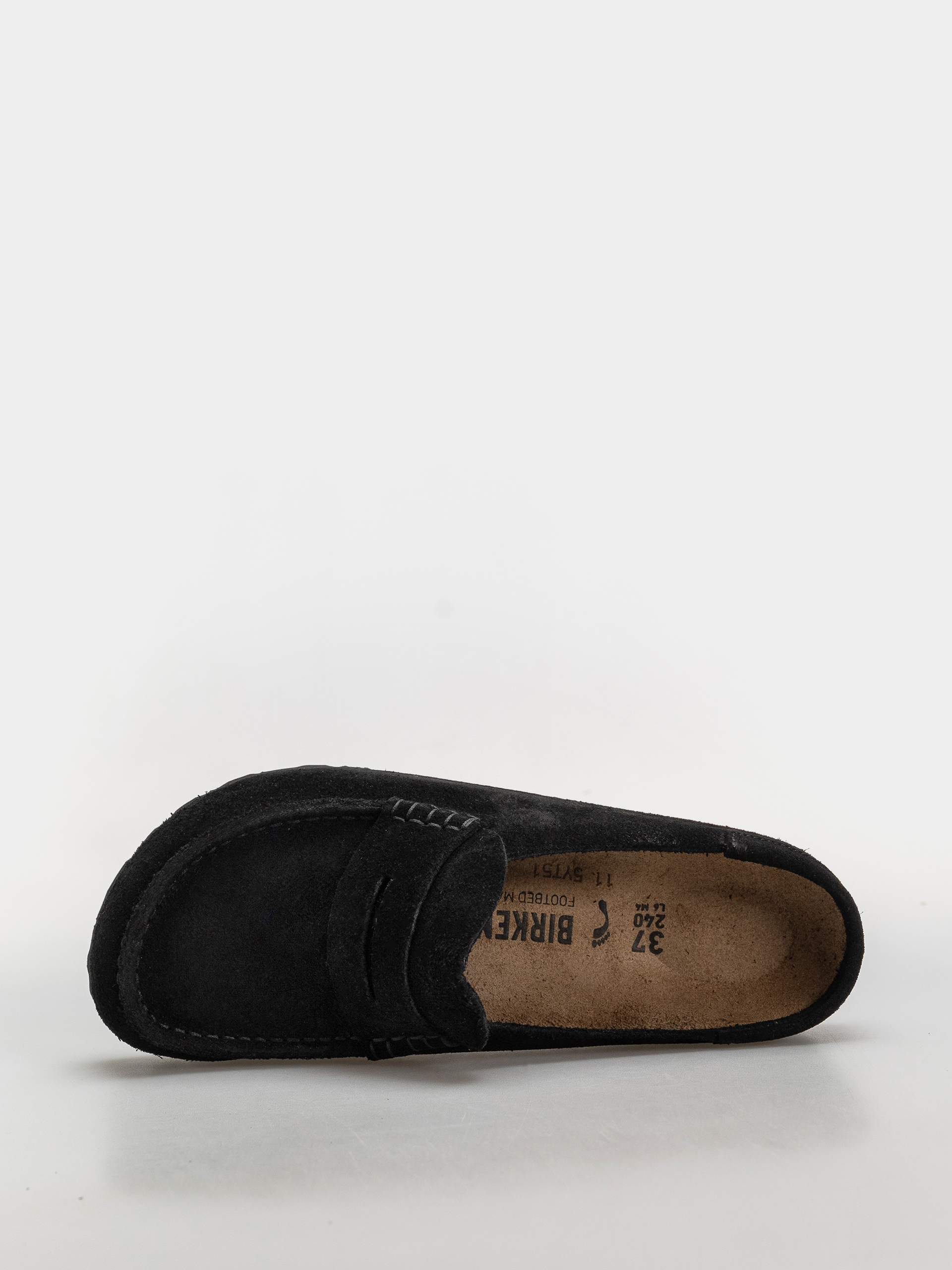 Чехли Birkenstock Naples Wrapped Suede Leather Narrow (black)