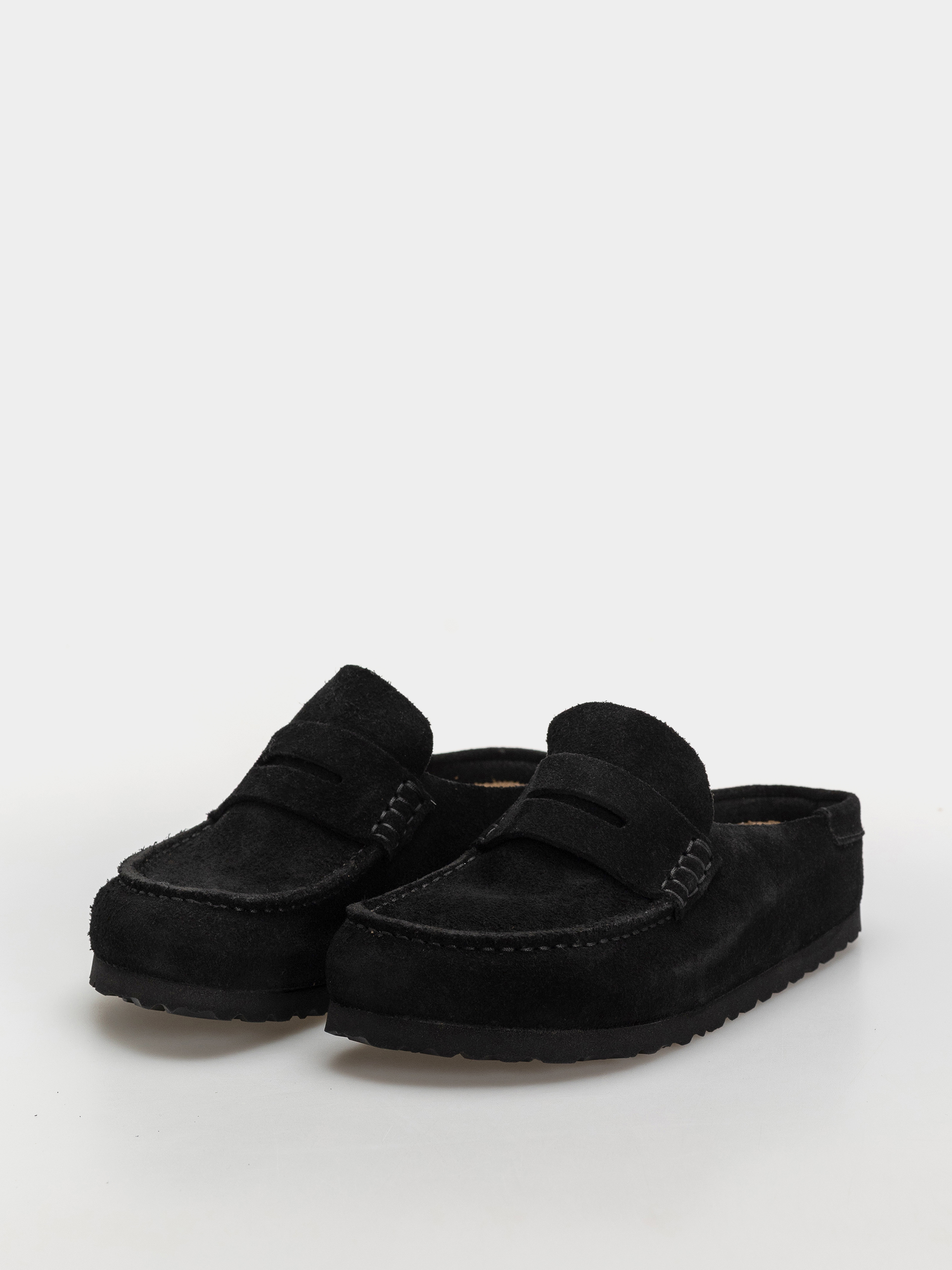 Чехли Birkenstock Naples Wrapped Suede Leather Narrow (black)