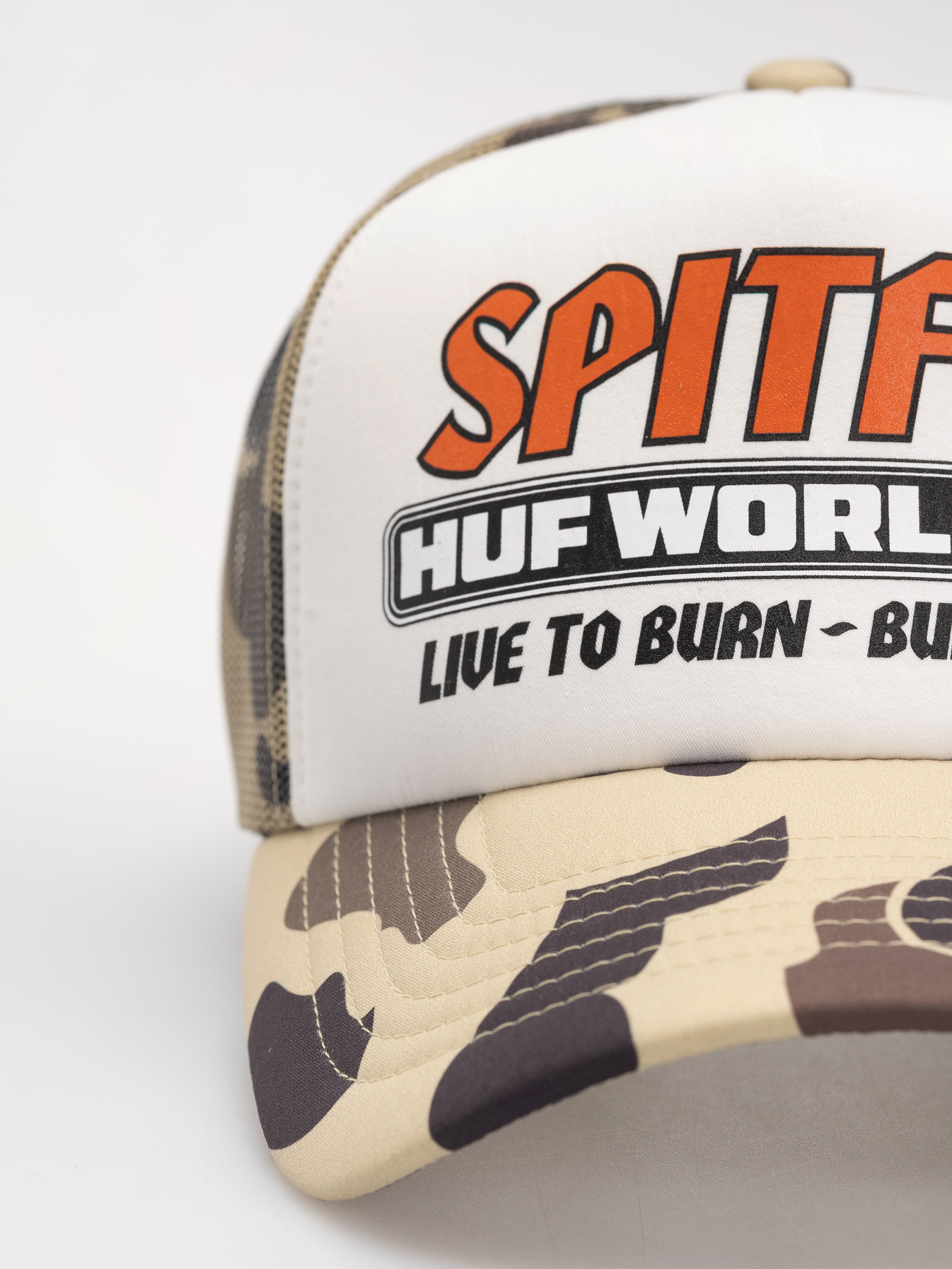 Шапка с козирка HUF X Spitfire Burn Forever (camo)