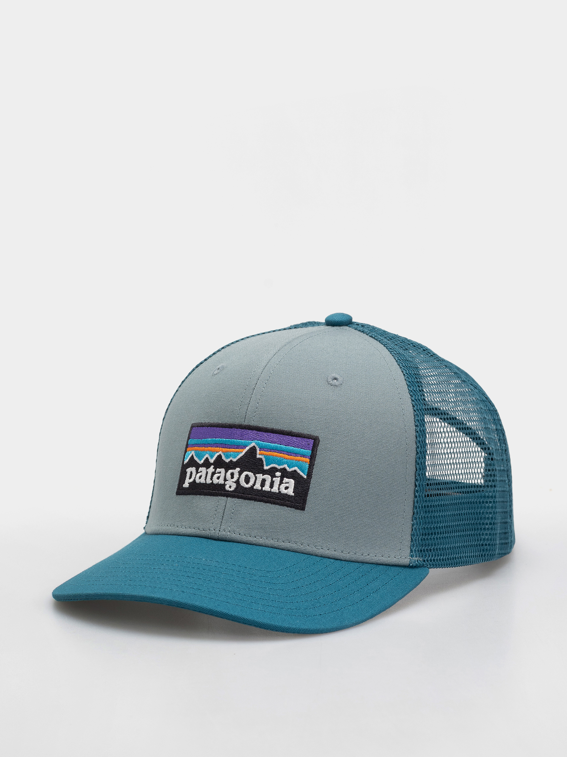 Шапка с козирка Patagonia P 6 Logo Trucker (blue sage)