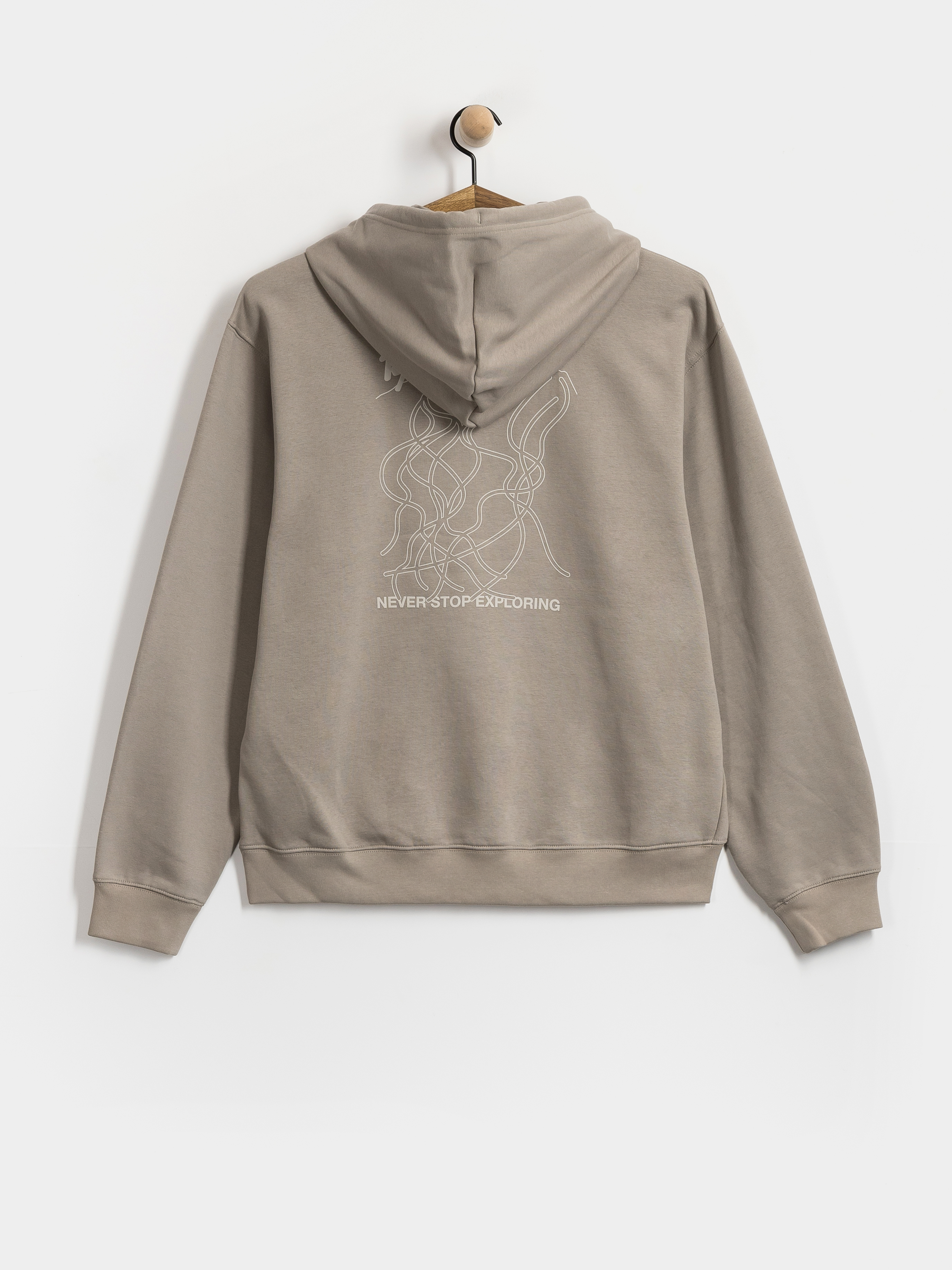 Суитшърт с качулка The North Face Nse Slopes Relaxed HD (stone slab)