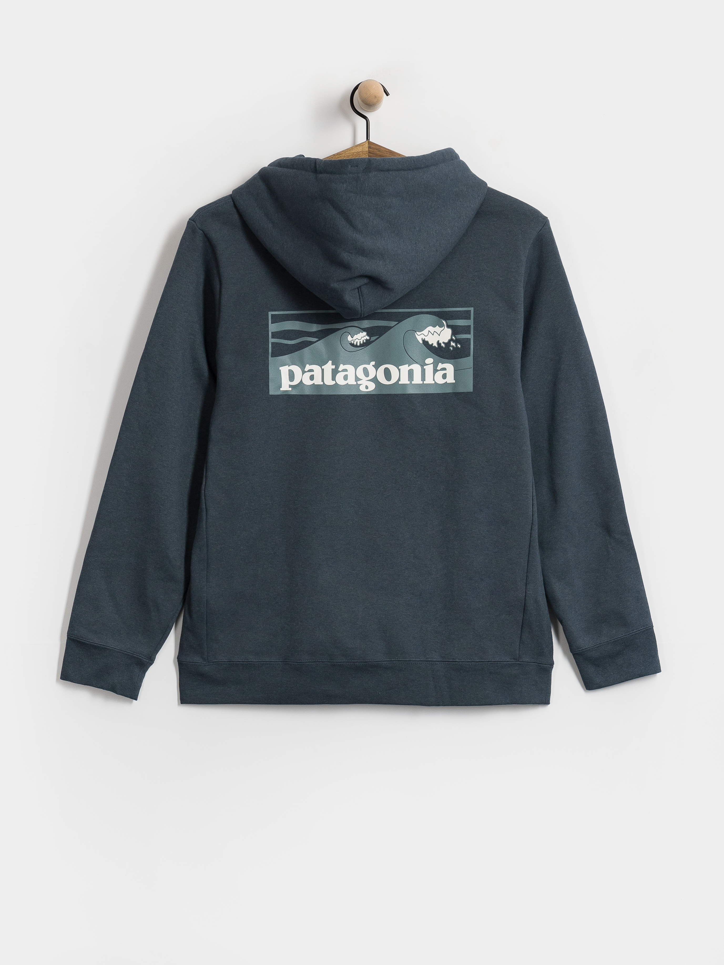 Суитшърт с качулка Patagonia Boardshort Logo Uprisal HD (summit blue)