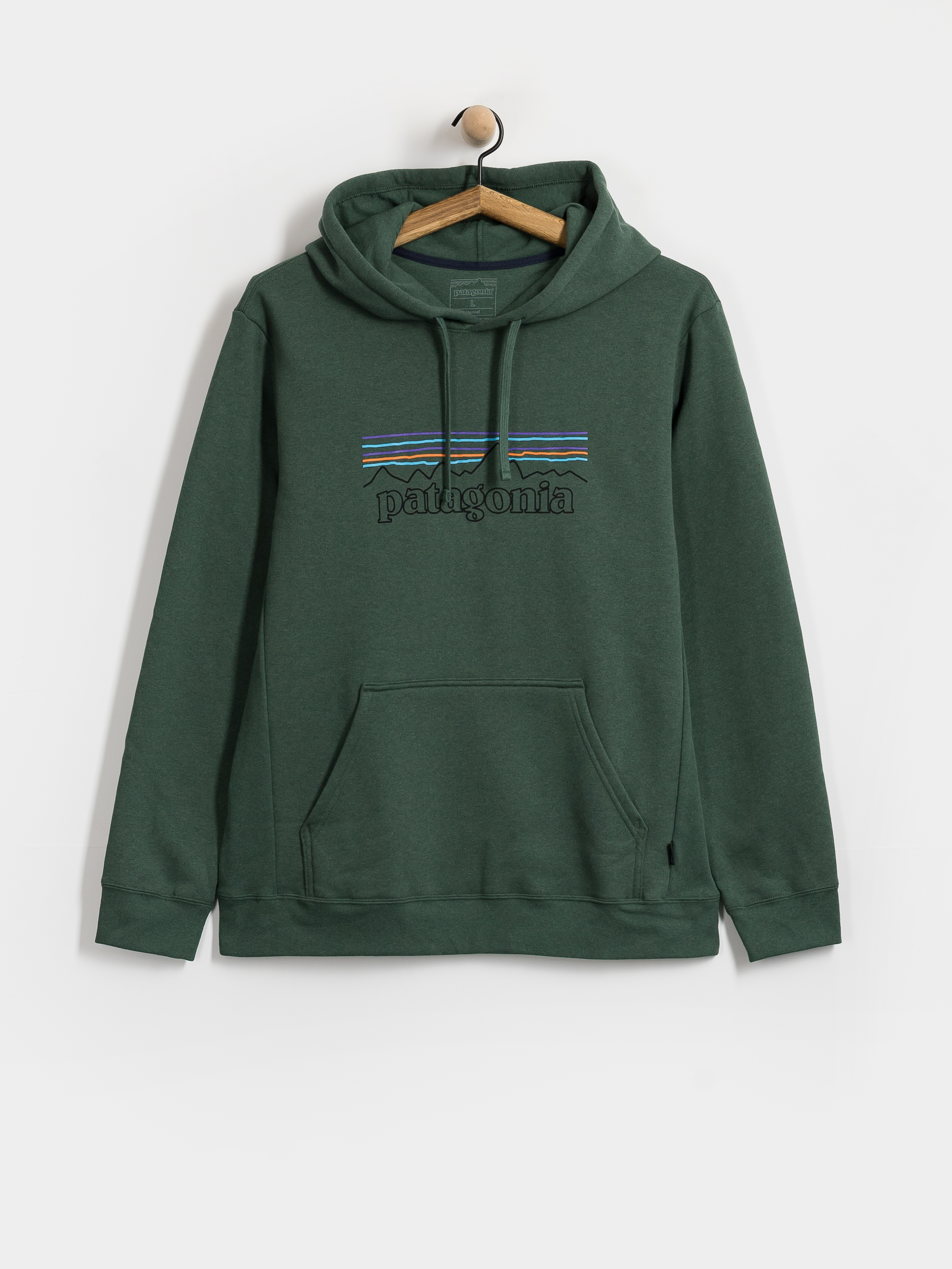 Суитшърт с качулка Patagonia P 6 Logo Uprisal HD (p 6 outline canopy green)