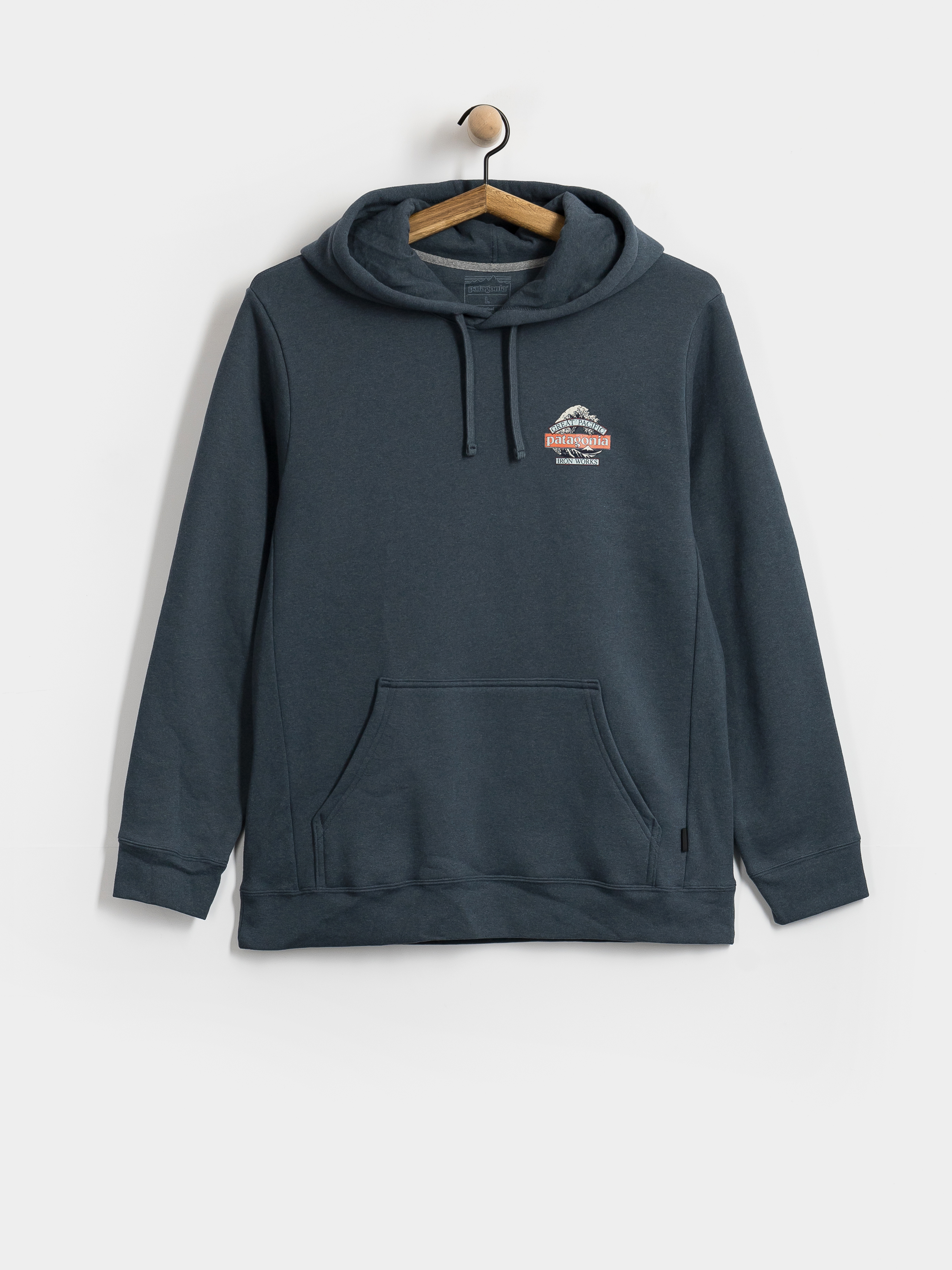 Суитшърт с качулка Patagonia Great Waves Uprisal HD (summit blue)