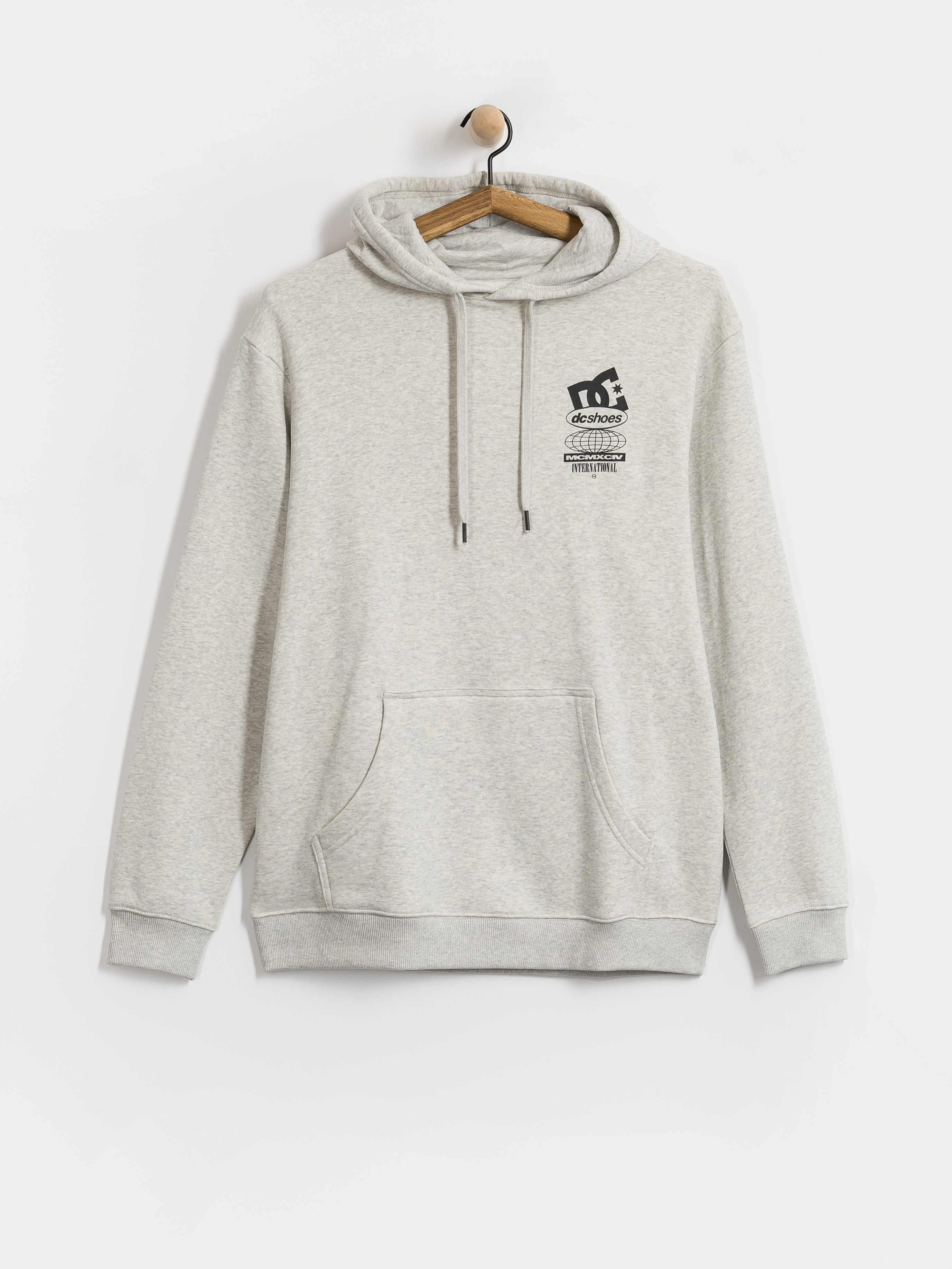 Суитшърт с качулка DC Sport Stack HD (light heather grey)