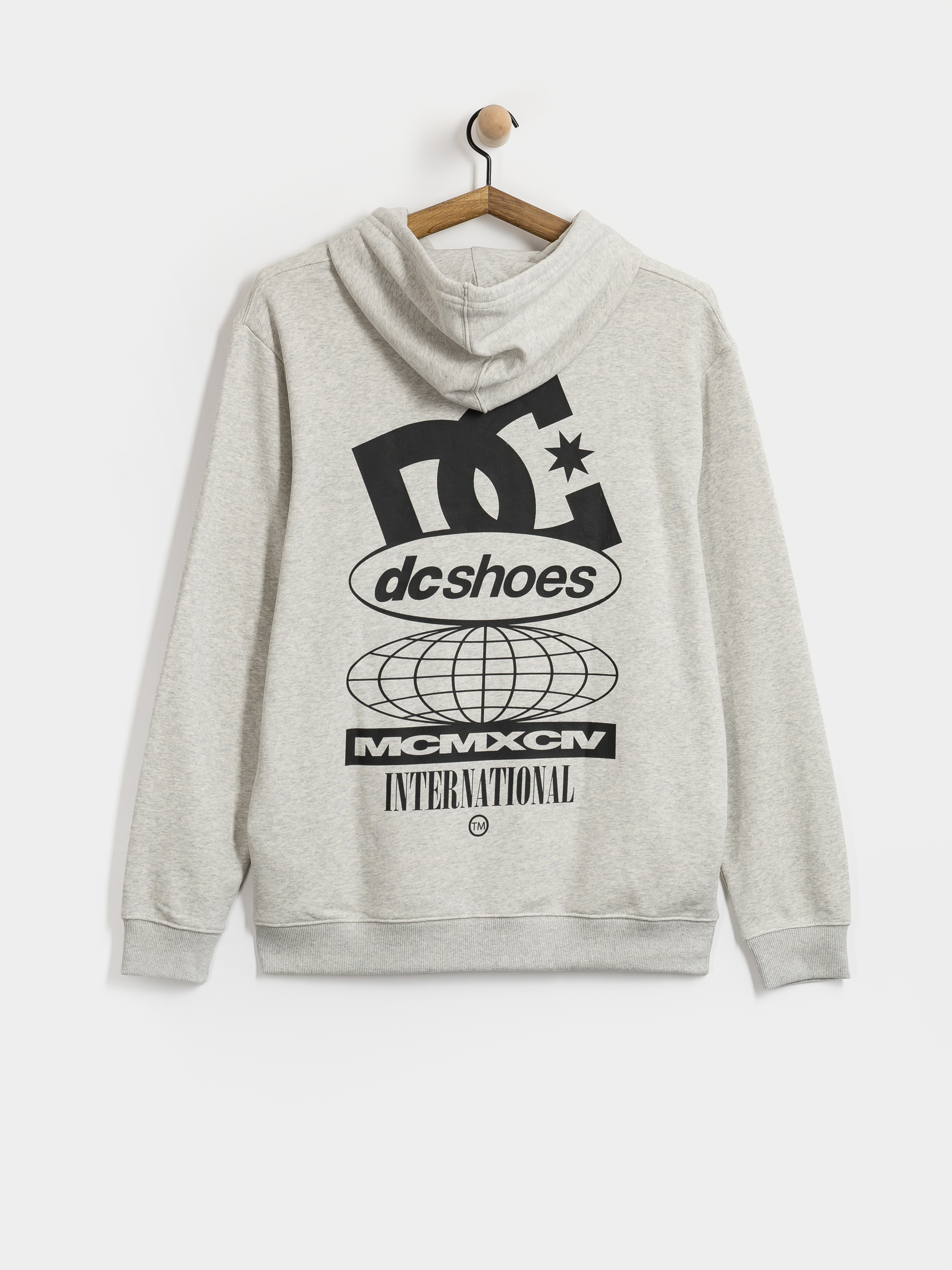Суитшърт с качулка DC Sport Stack HD (light heather grey)