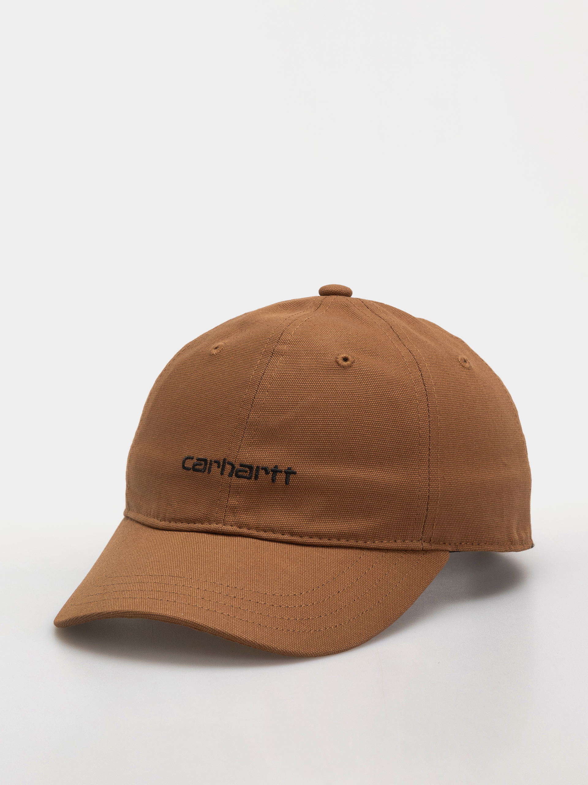 Шапка с козирка Carhartt WIP Canvas Script (wip h brown/black)