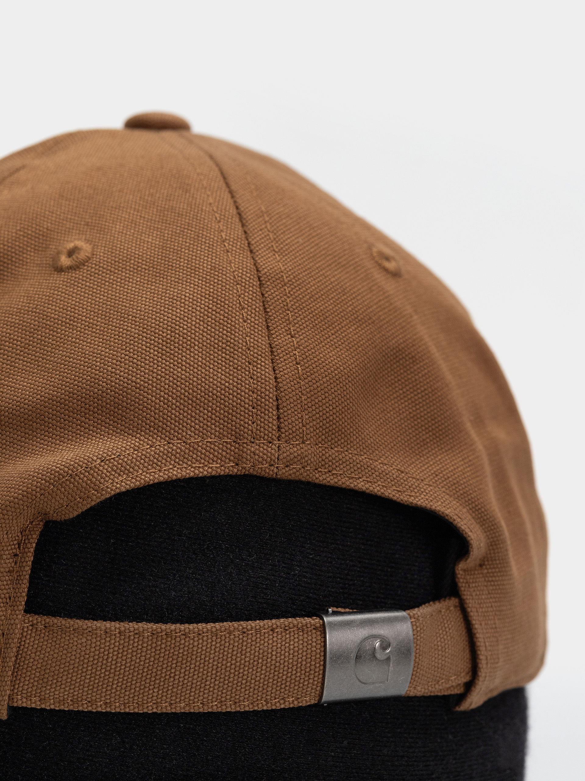 Шапка с козирка Carhartt WIP Canvas Script (wip h brown/black)