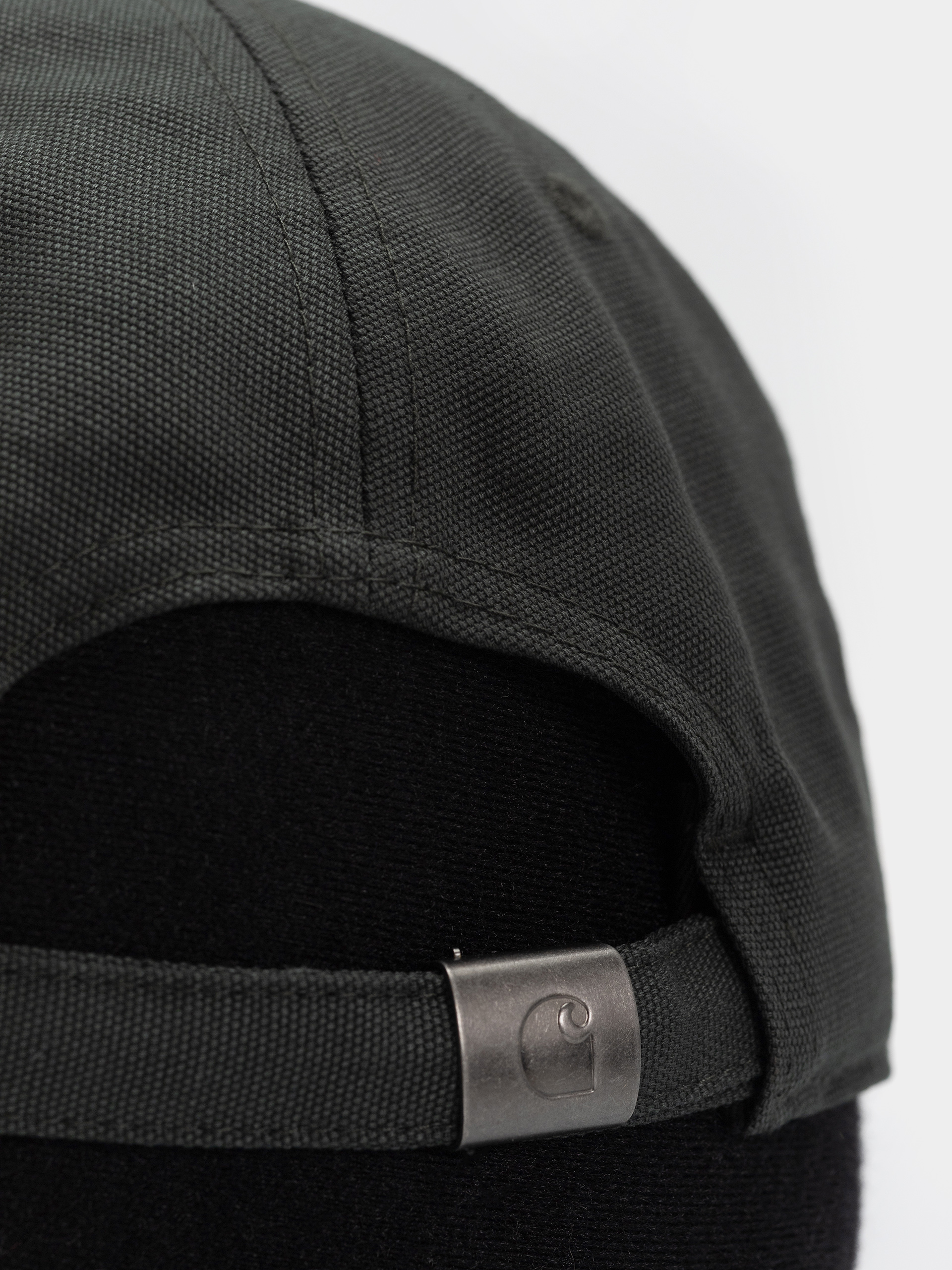 Шапка с козирка Carhartt WIP Canvas Script (dark scarab/palisander)