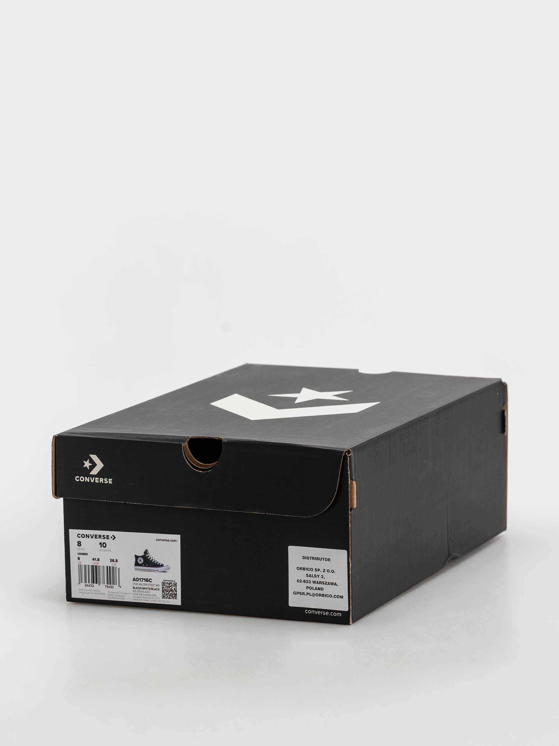 Обувки Converse Chuck Taylor All Star Malden Street Mid (black/white/black)