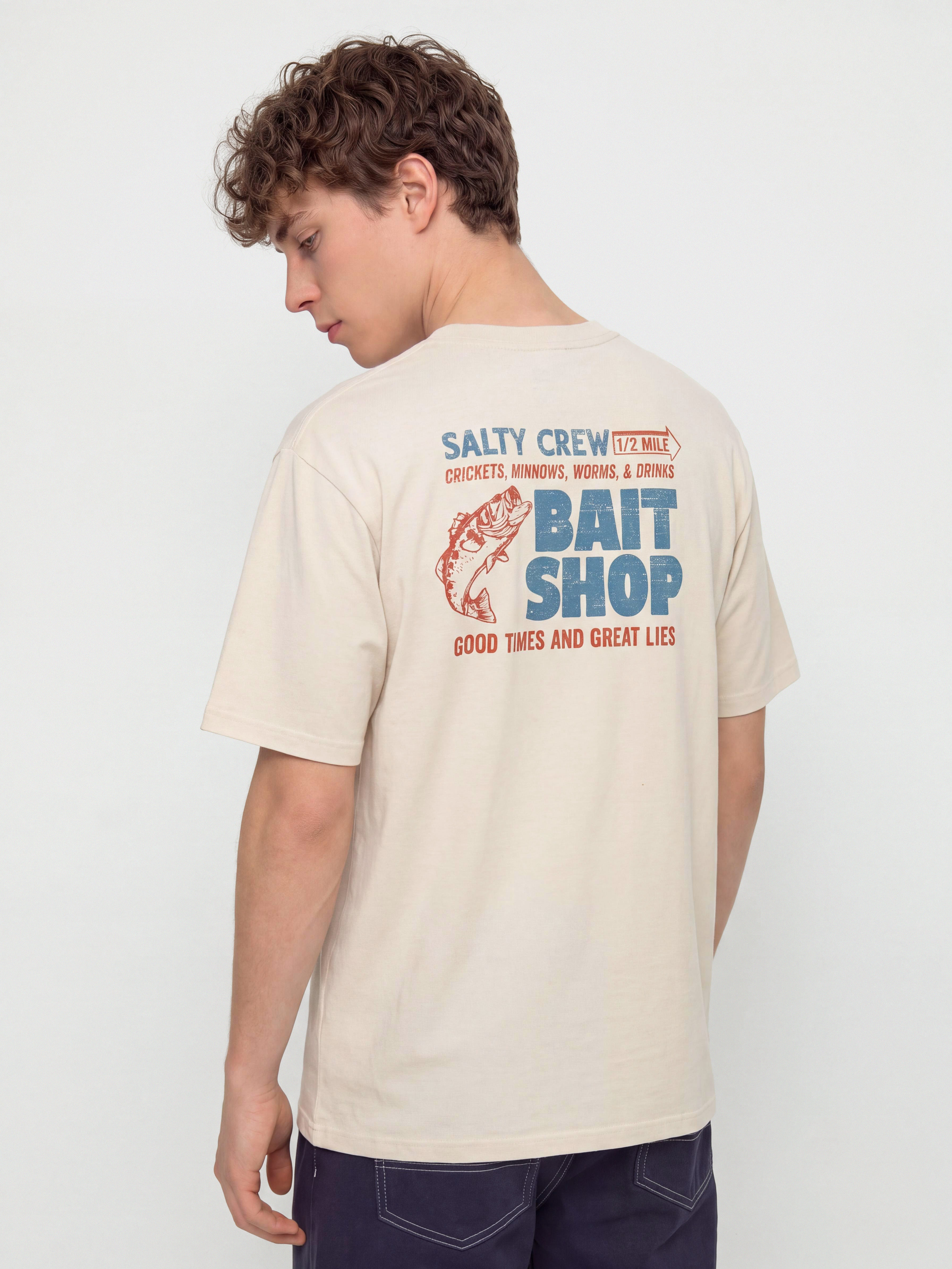 Тениска Salty Crew Bait Shop (moonbeam)
