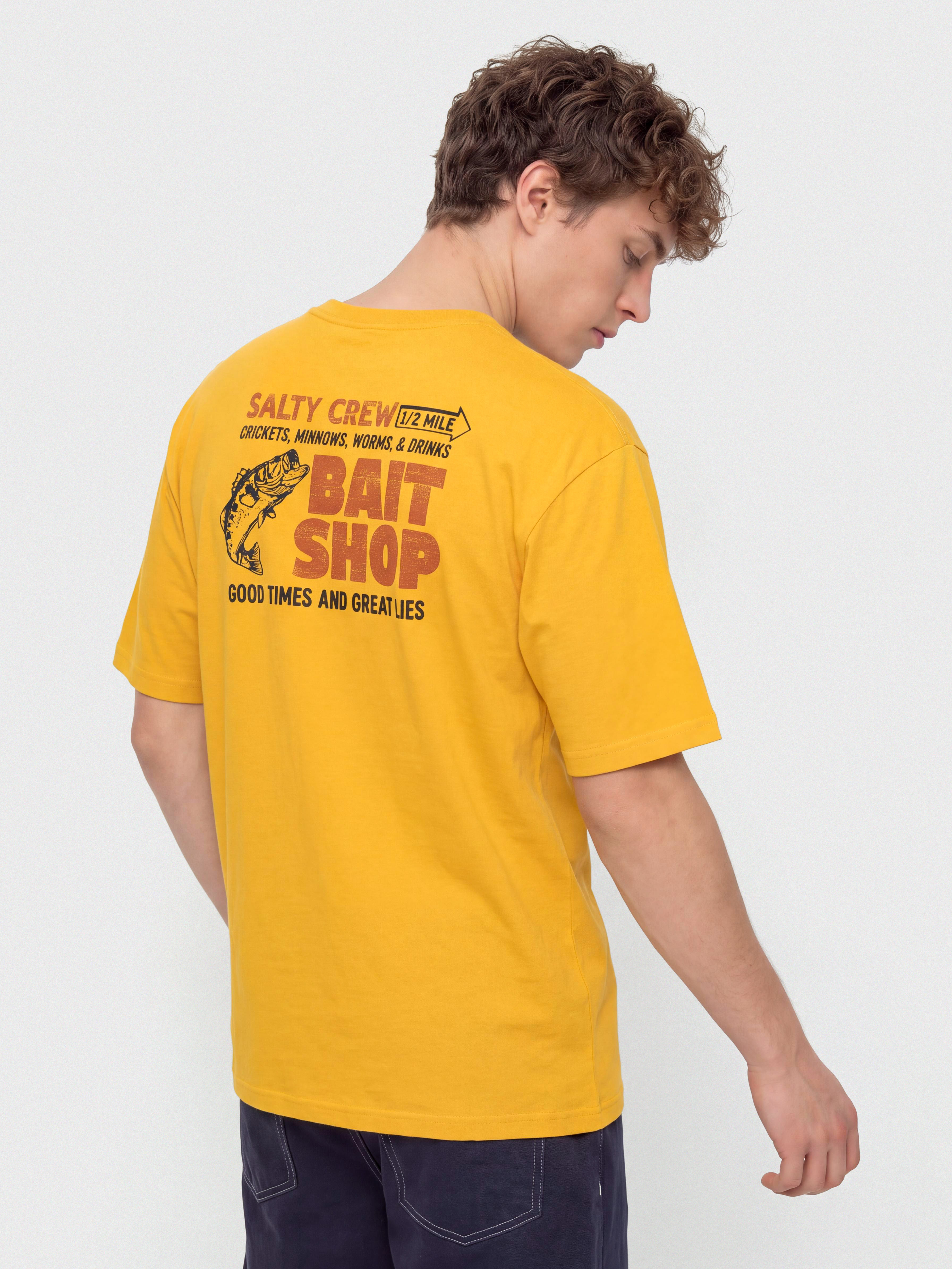 Тениска Salty Crew Bait Shop (mineral yellow)