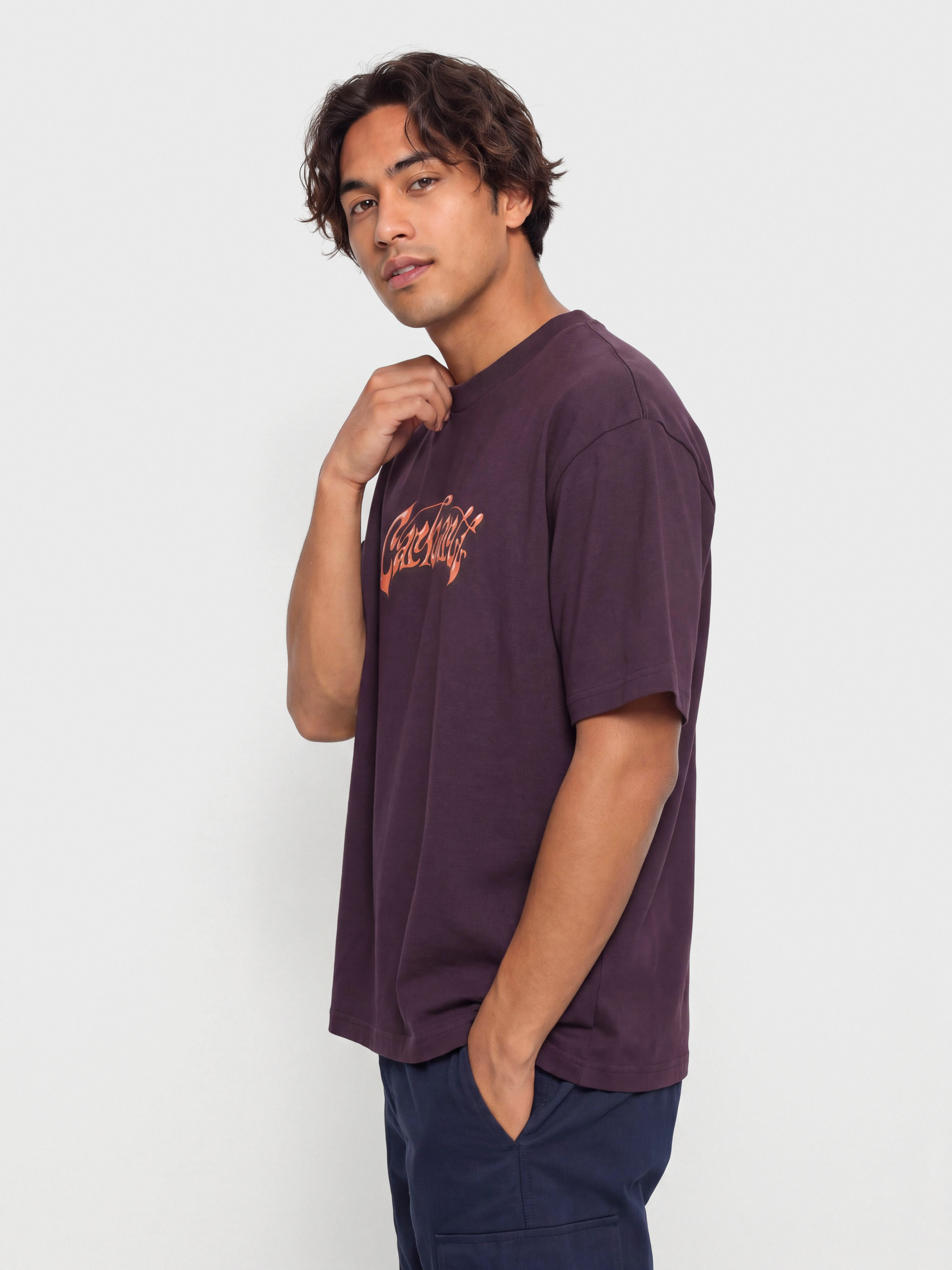 Тениска Carhartt WIP Booger (cozy purple)