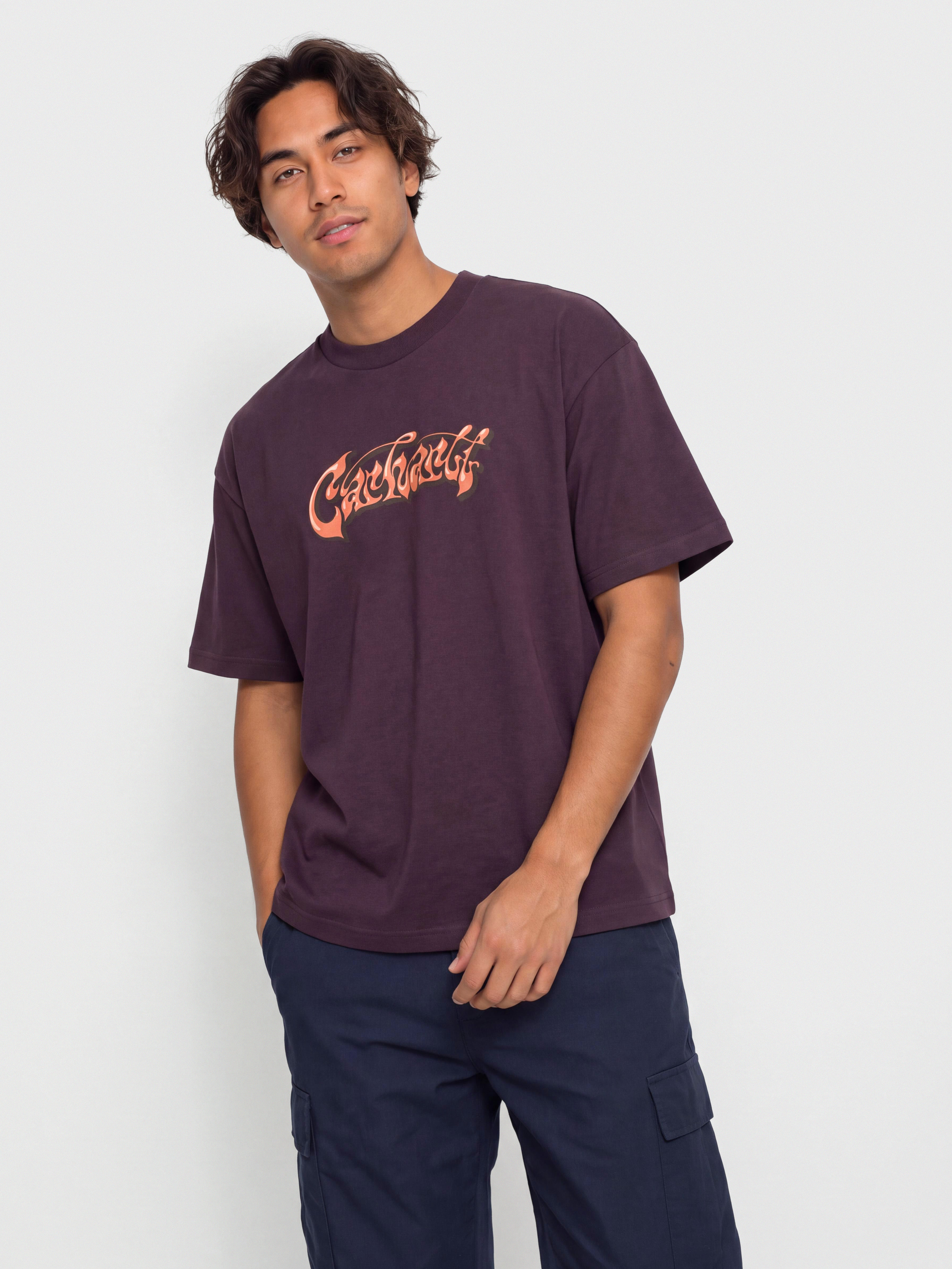 Тениска Carhartt WIP Booger (cozy purple)