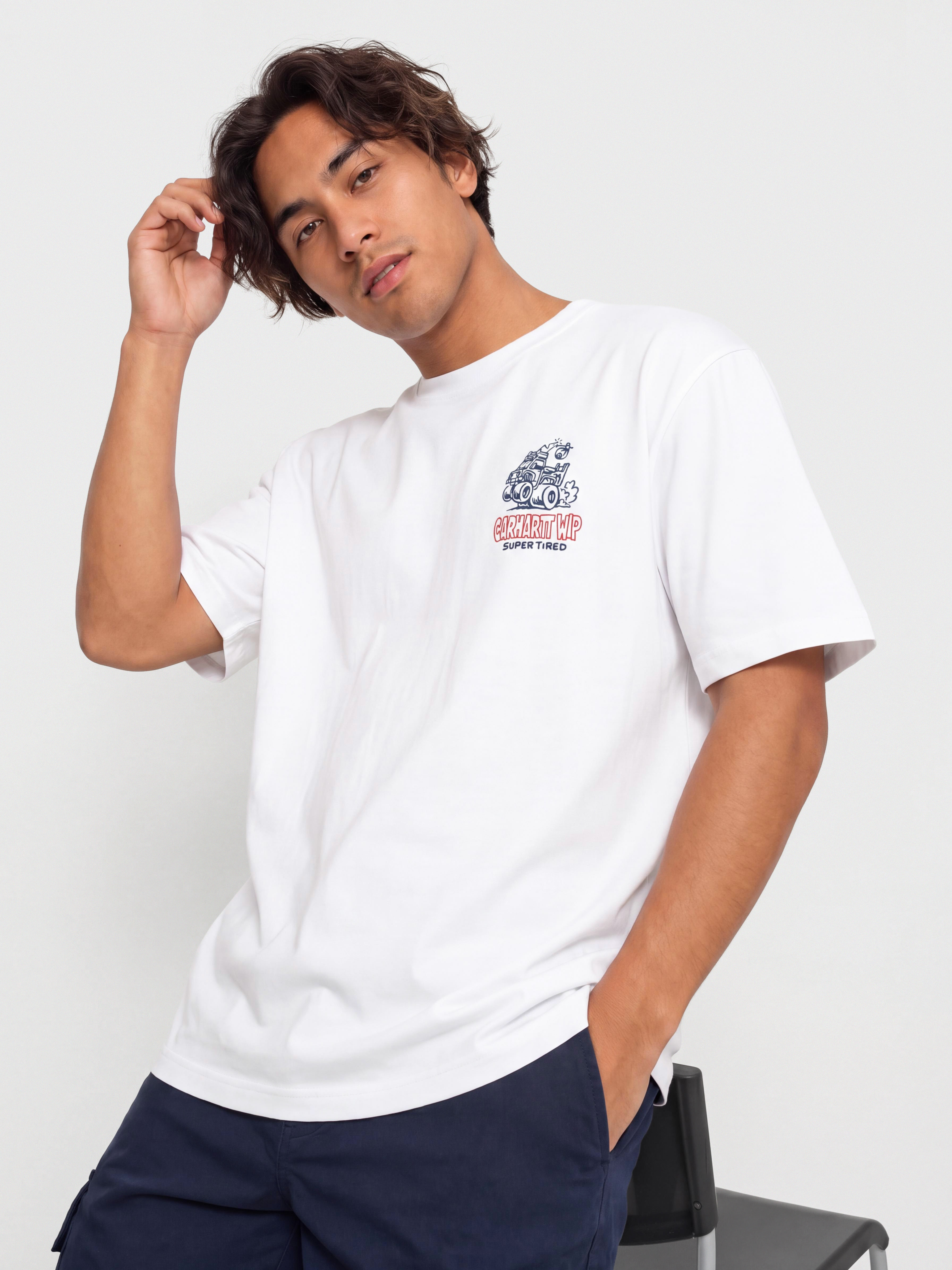Тениска Carhartt WIP Hot Rat (white)