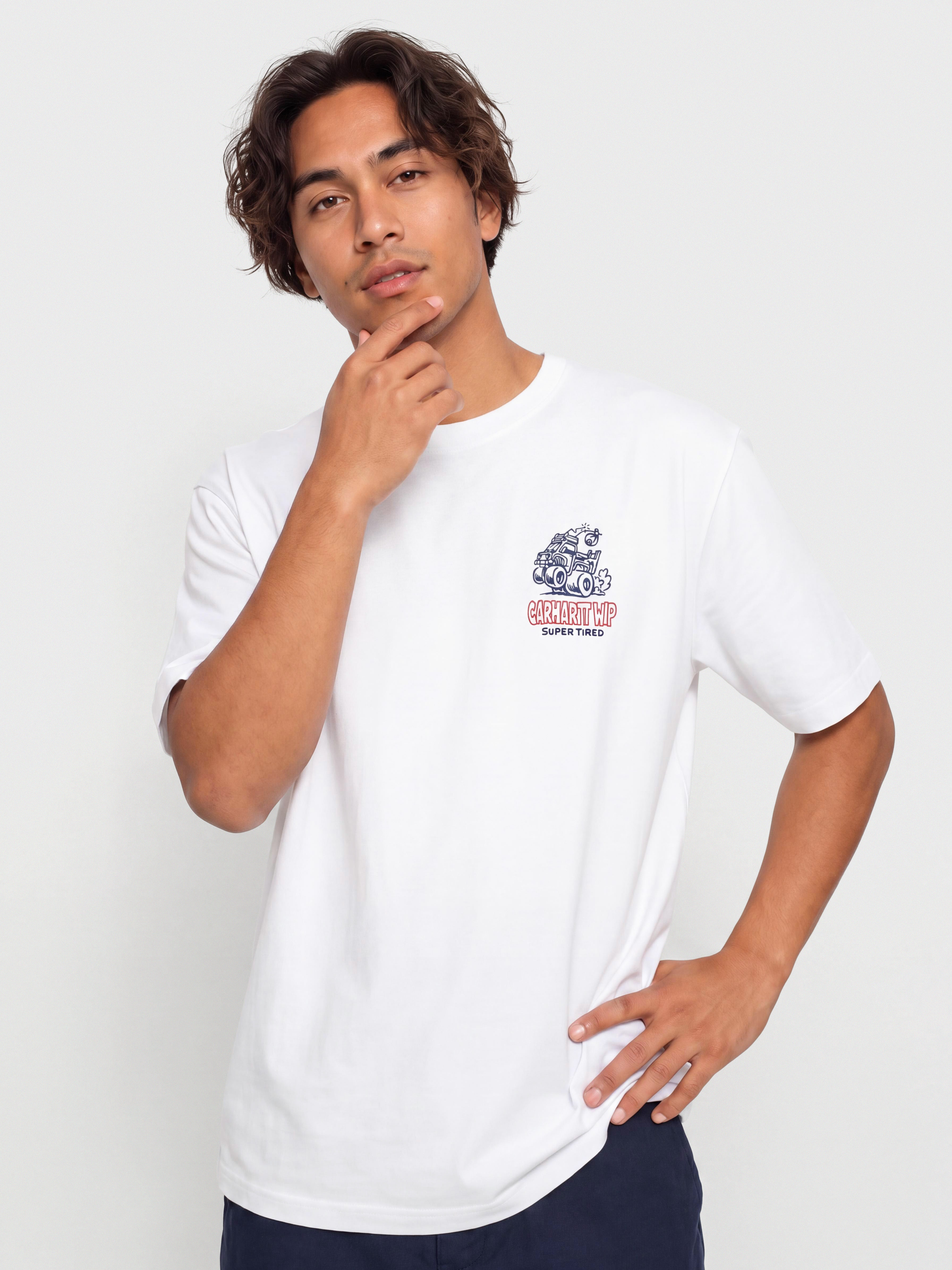 Тениска Carhartt WIP Hot Rat (white)