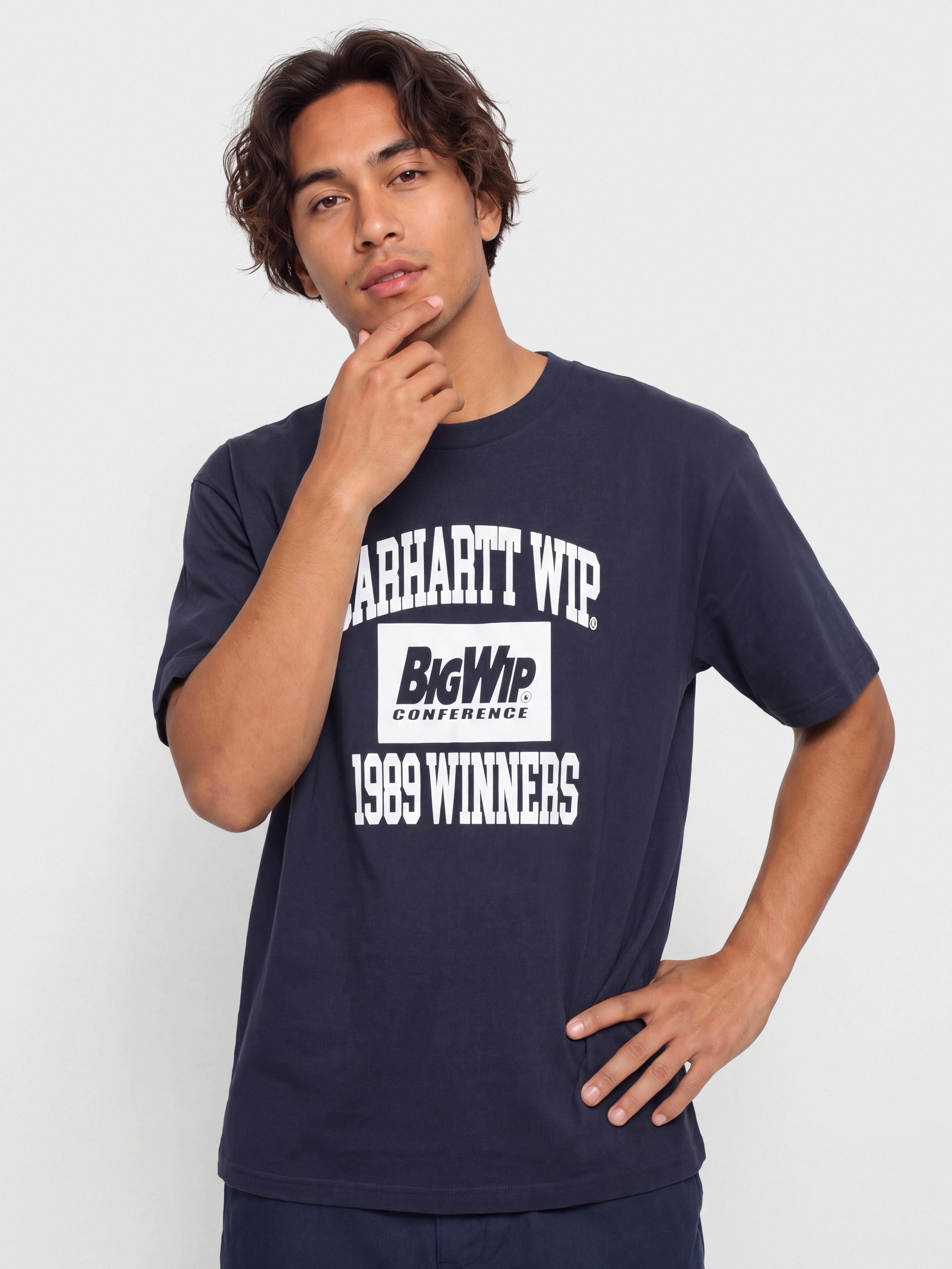 Тениска Carhartt WIP 1989 Winners (dark navy/heavy stone wash)