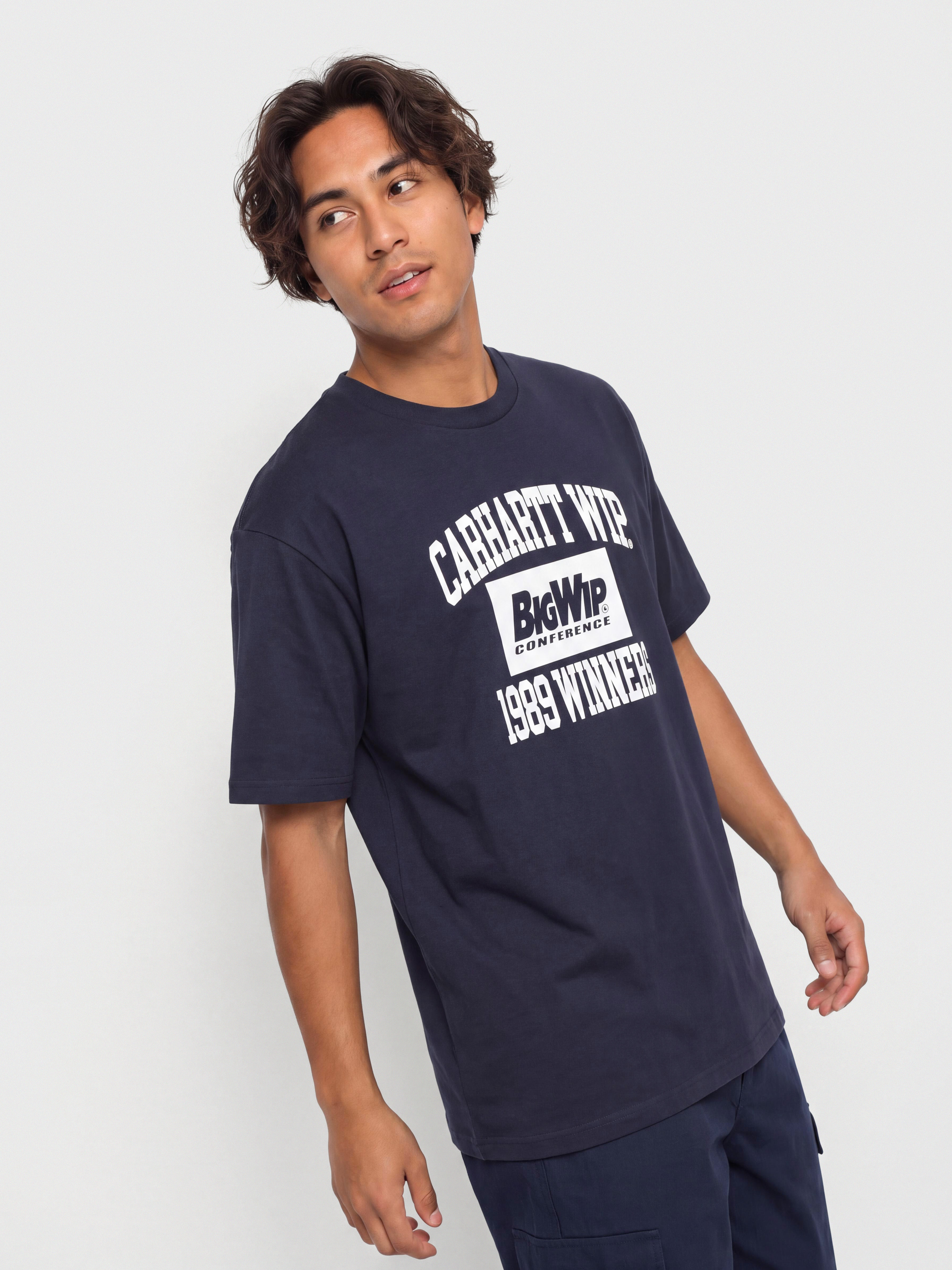 Тениска Carhartt WIP 1989 Winners (dark navy/heavy stone wash)