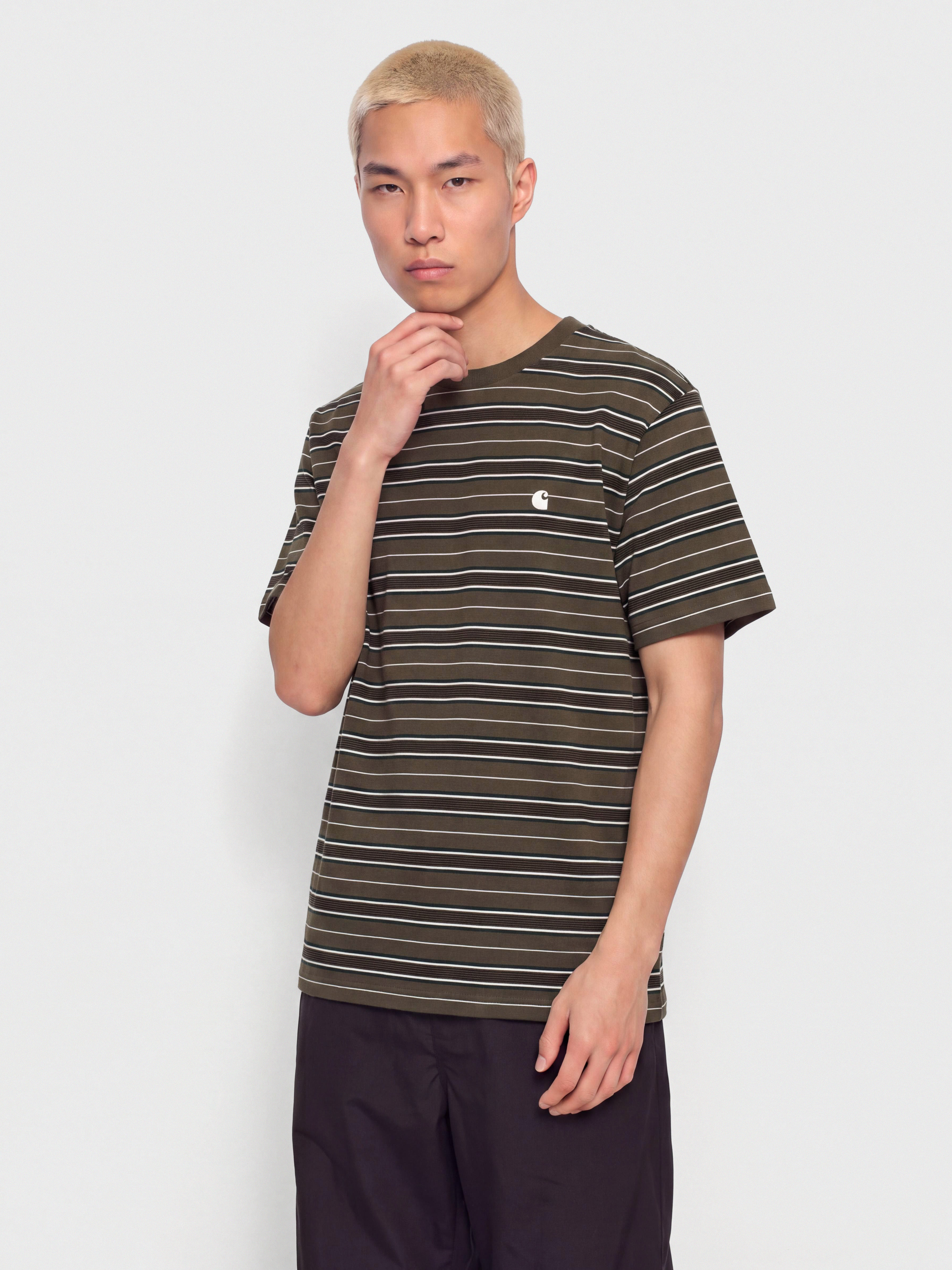 u0422u0435u043du0438u0441u043au0430 Carhartt WIP Bronson (bronson stripe cypress)