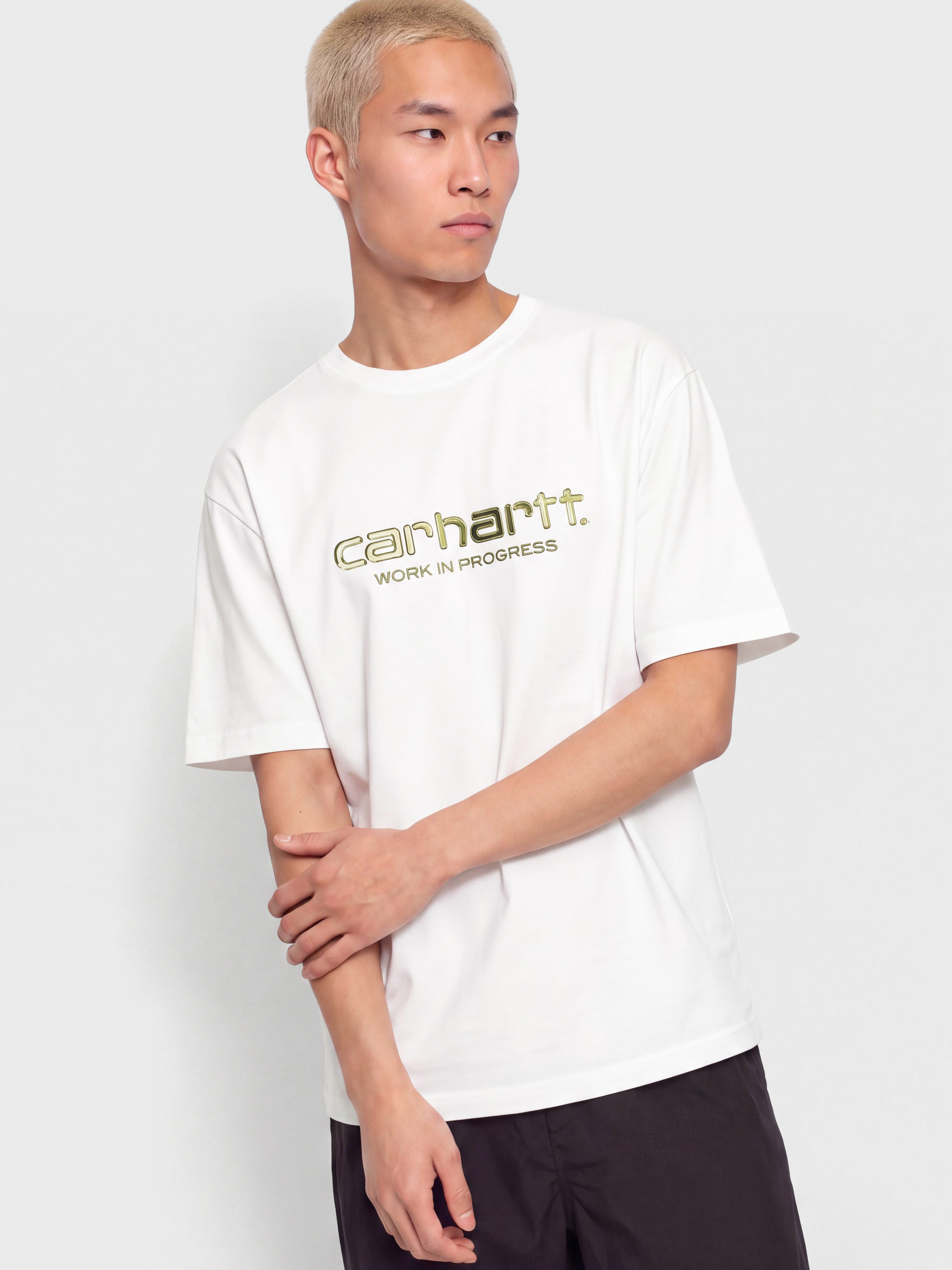 Тениска Carhartt WIP Solar Chrome Script (white)