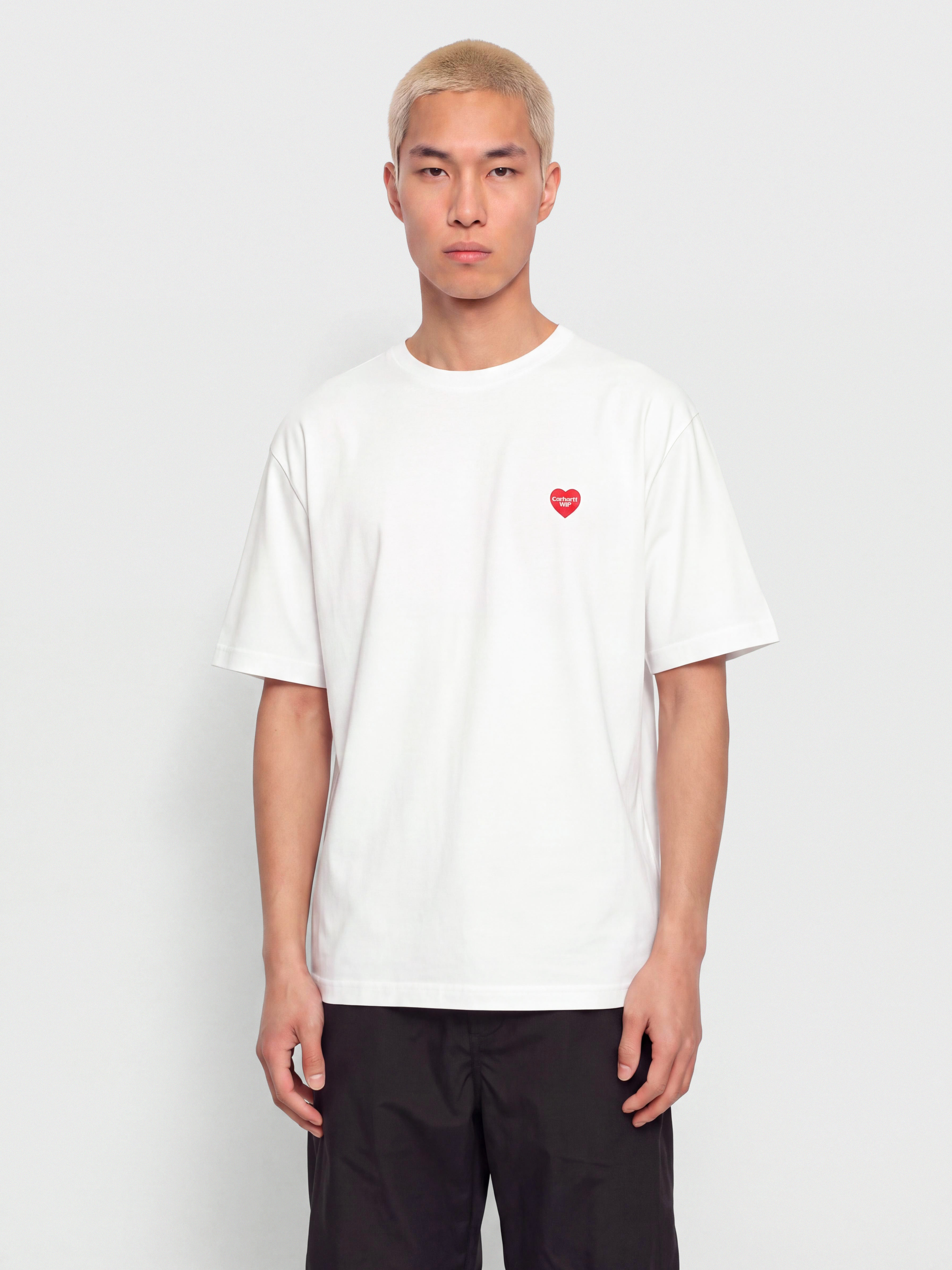 Тениска Carhartt WIP Small Heart (white/red)