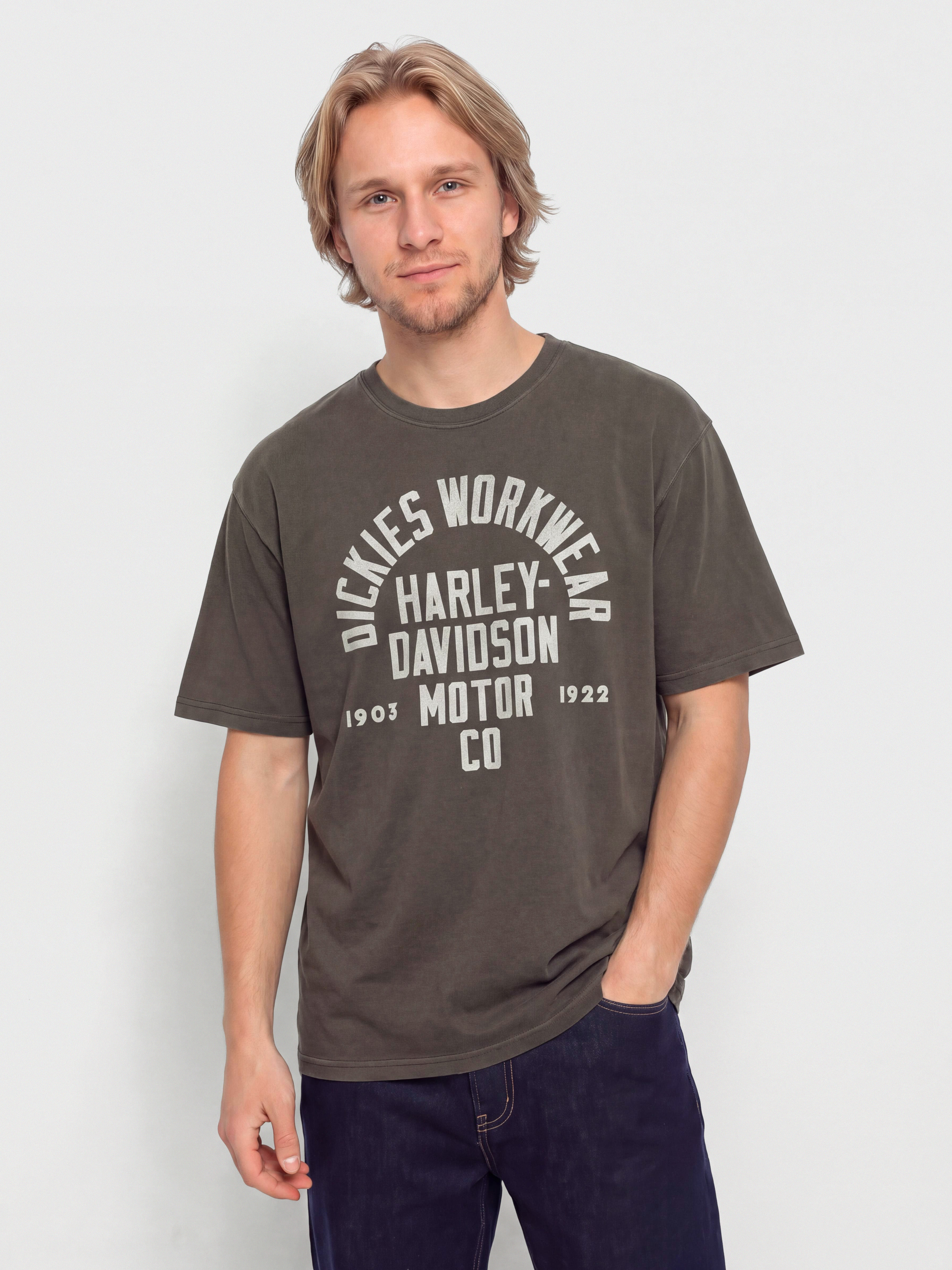Тениска Dickies X Harley Davidson Vintage Wash (black)