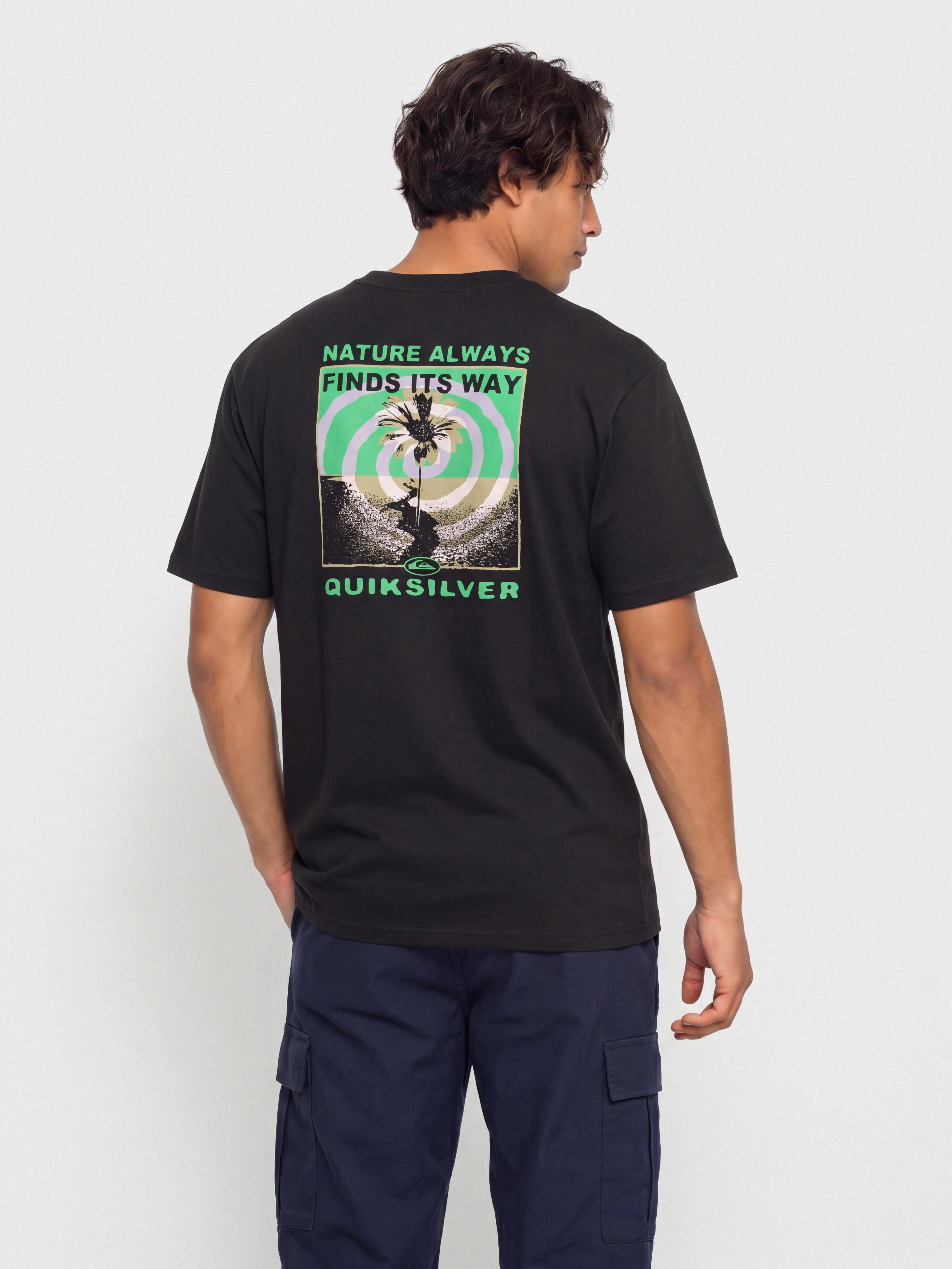 Тениска Quiksilver Upside Down (black)